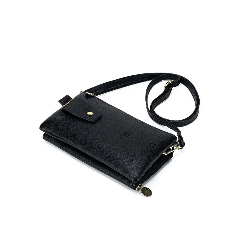 Roxie Crossbody/Clutch - Black-Bags & Clutches-Black Caviar Designs-The Bay Room