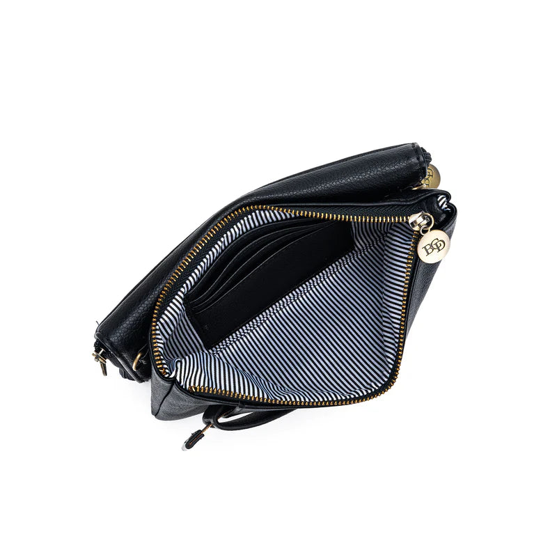 Roxie Crossbody/Clutch - Black-Bags & Clutches-Black Caviar Designs-The Bay Room