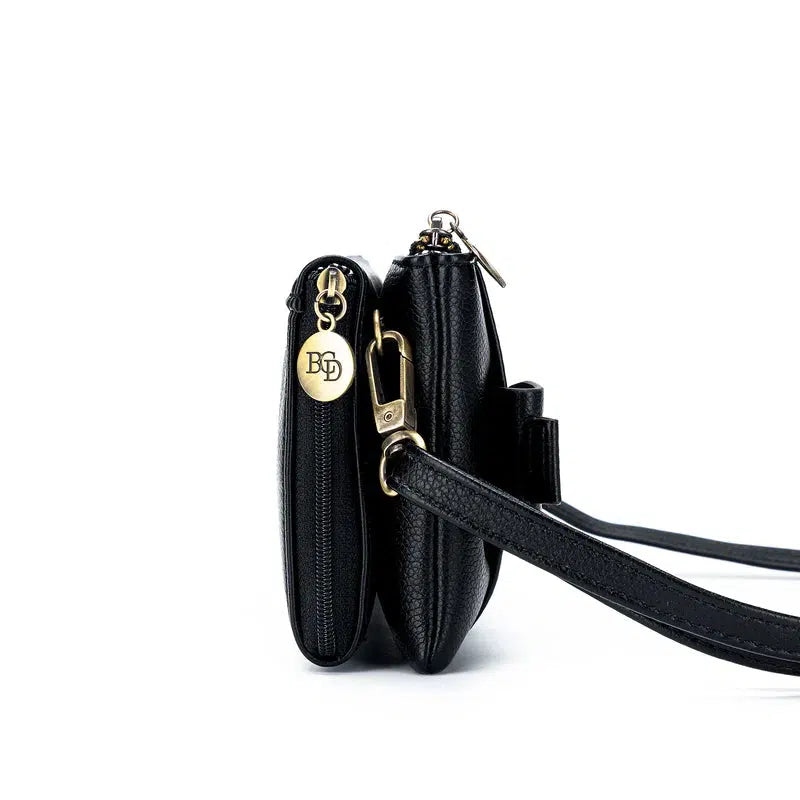 Roxie Crossbody/Clutch - Black-Bags & Clutches-Black Caviar Designs-The Bay Room