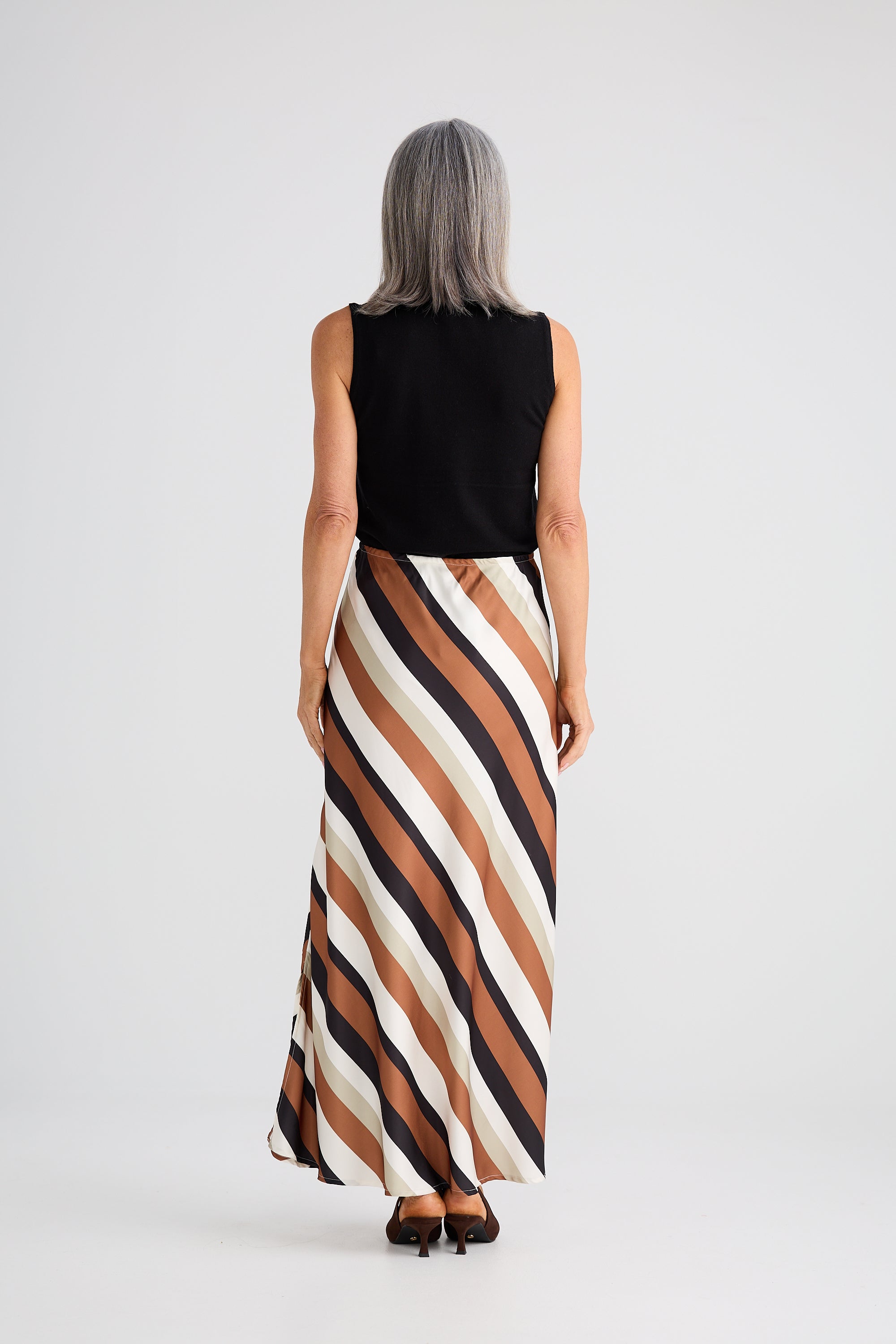 Rozalia Slip Skirt - Oakley Stripe-Skirts-Brave & True-The Bay Room