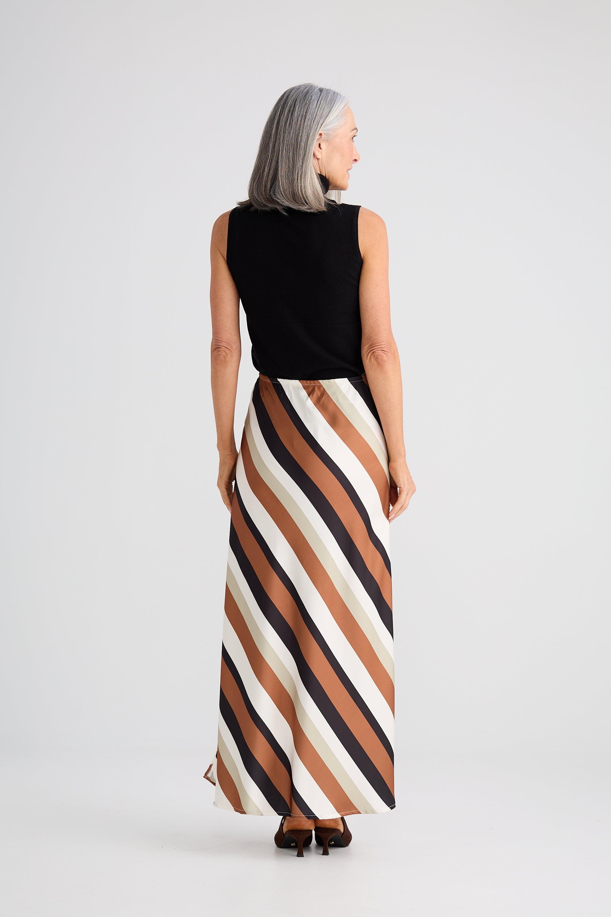 Rozalia Slip Skirt - Oakley Stripe-Skirts-Brave & True-The Bay Room