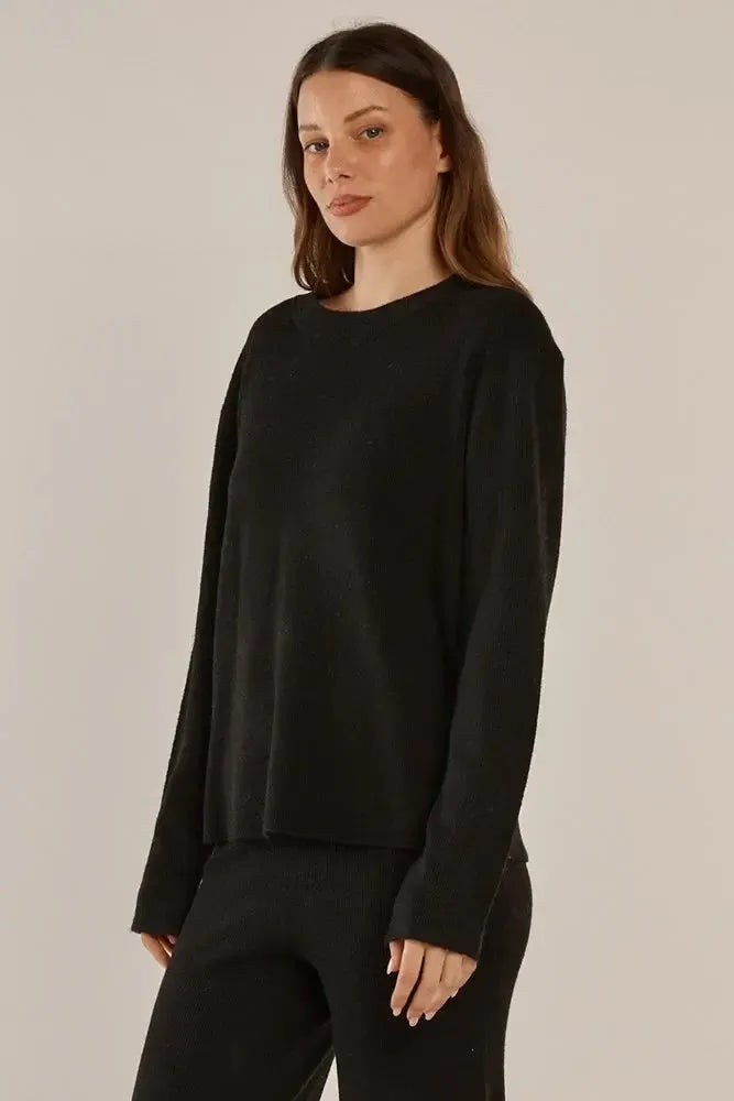 Ruby Knit Sweater - Black-Knitwear & Jumpers-Betty Basics-The Bay Room