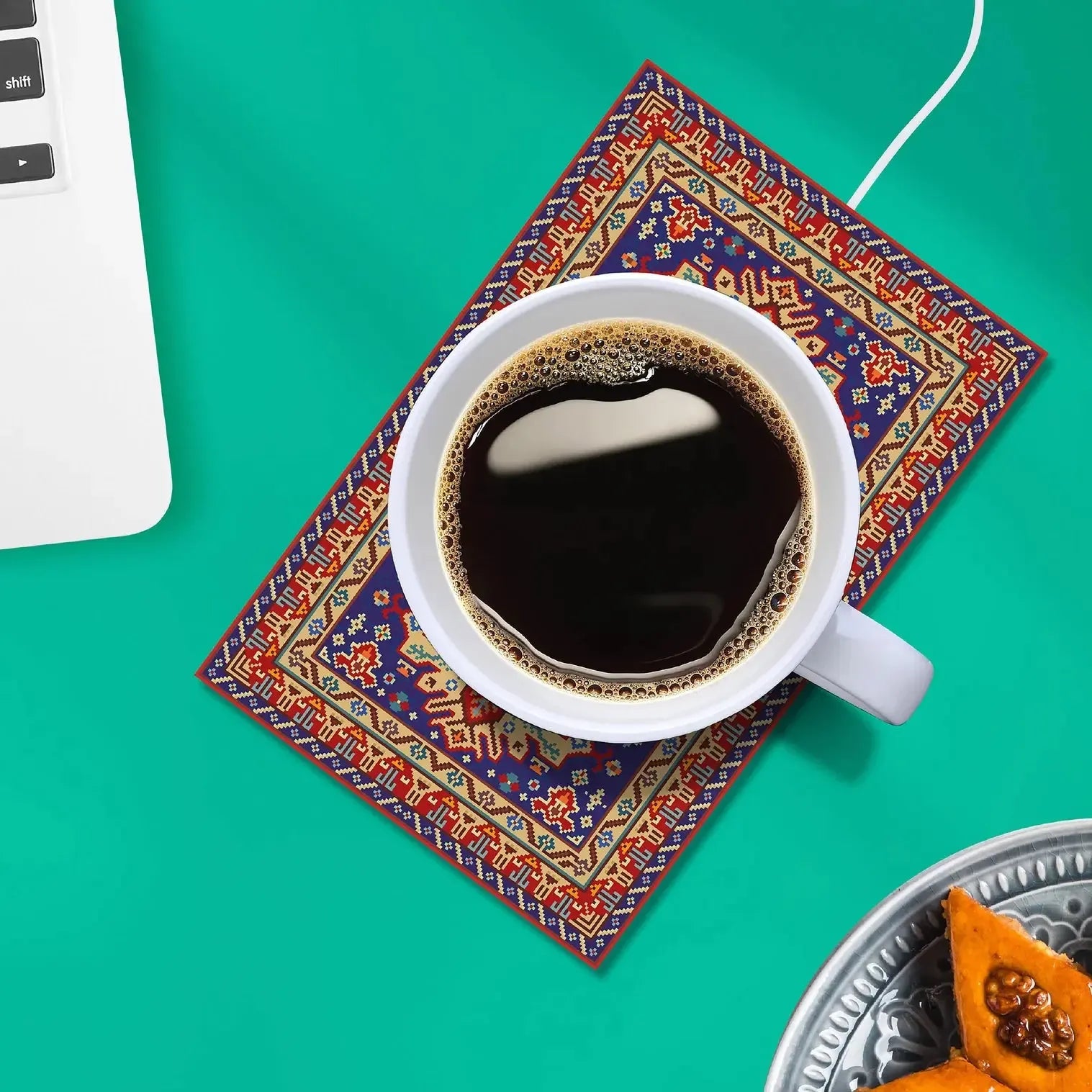 Rug Cup Warmer-Fun & Games-Mustard-The Bay Room