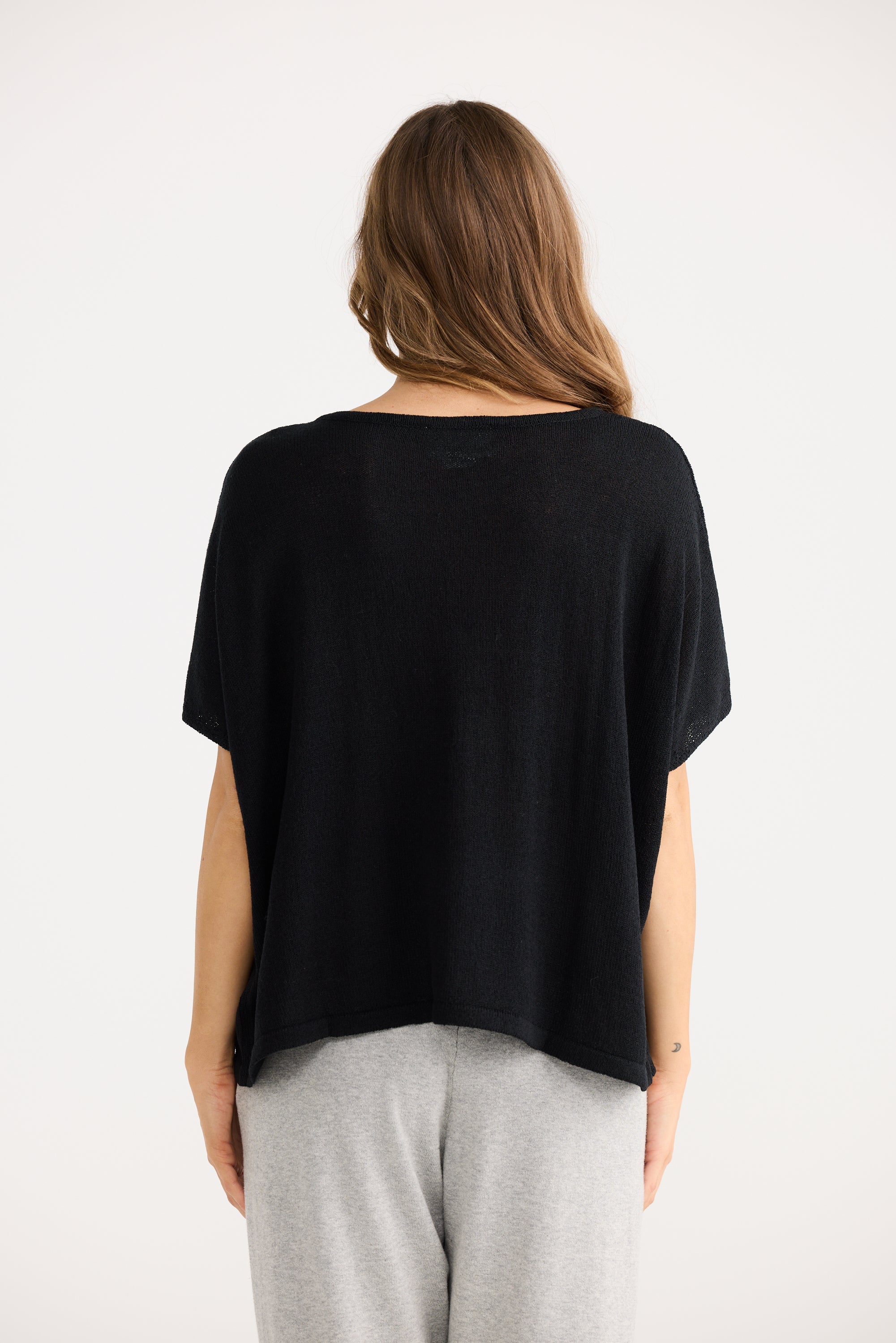 Ruthie Knit Top - Black-Tops-Home Love-The Bay Room