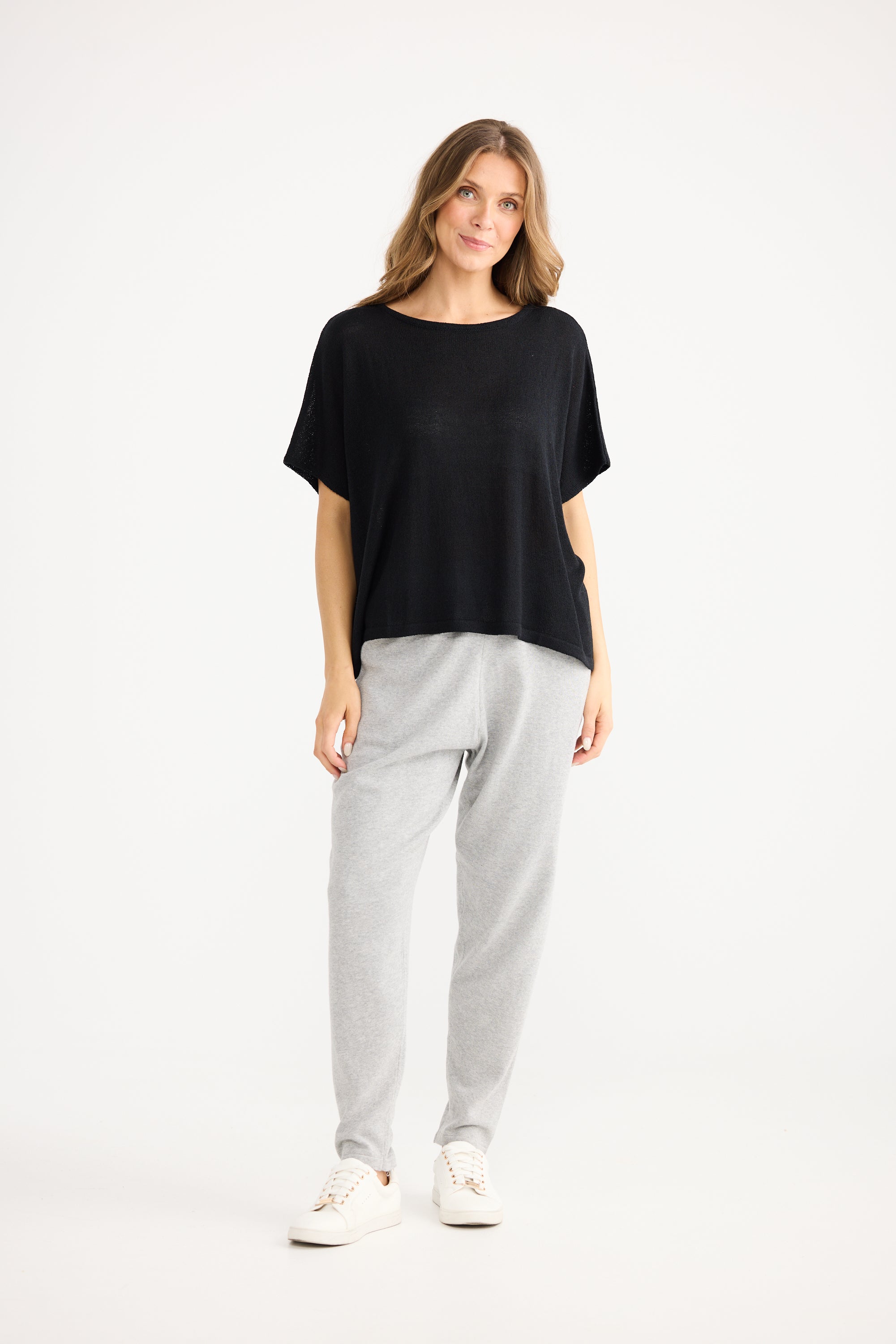 Ruthie Knit Top - Black-Tops-Home Love-The Bay Room