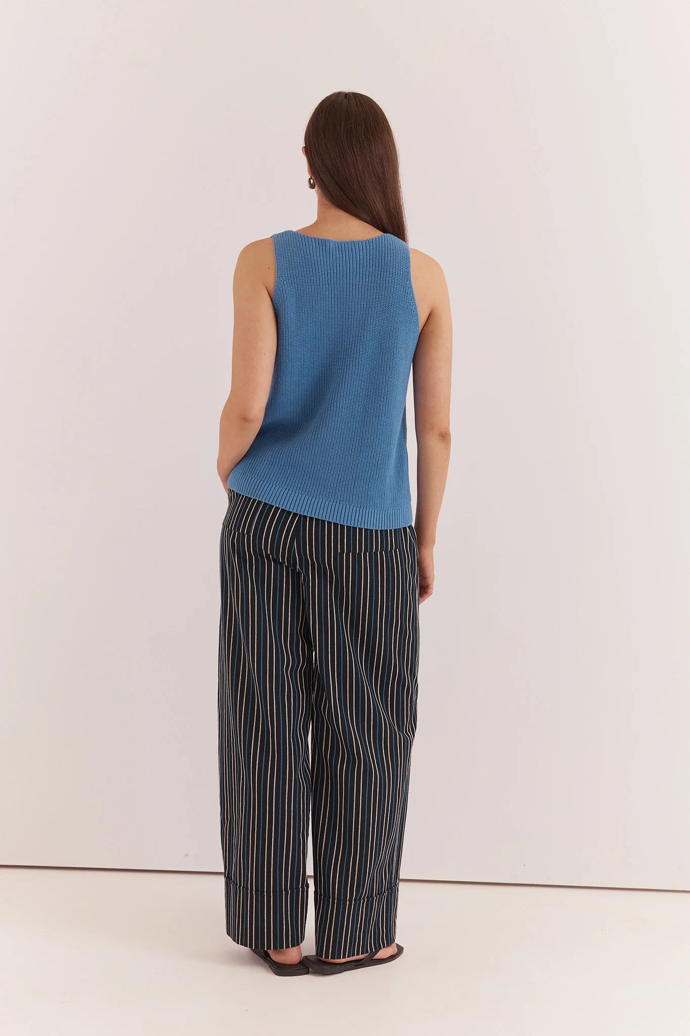 Kiani Knit Tank - Azure