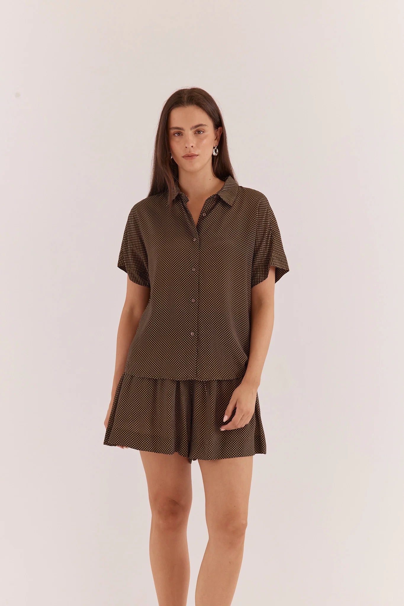Rowie Short Sleeve Shirt - Micro Dot
