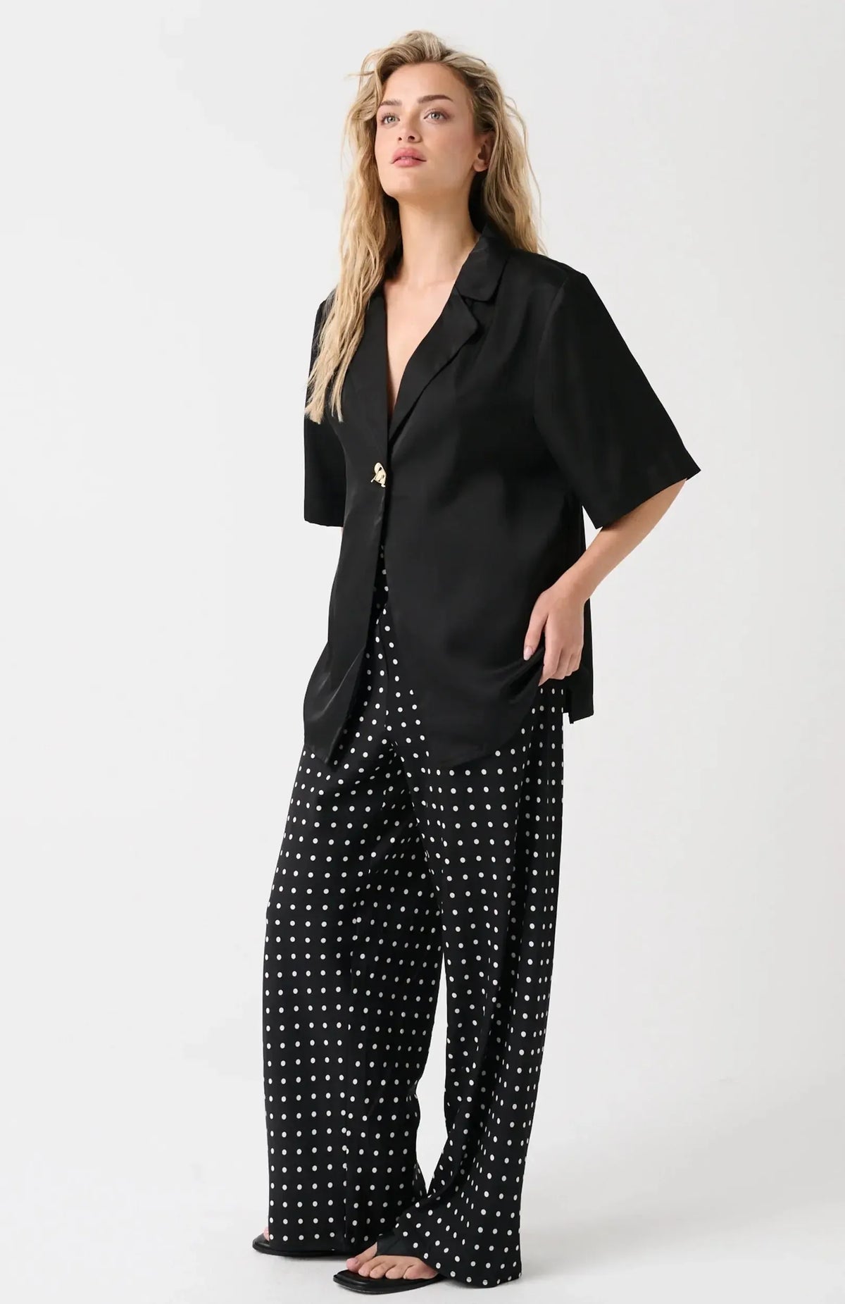 Sable Top - Black/Gold-Tops-Cartel & Willow-The Bay Room
