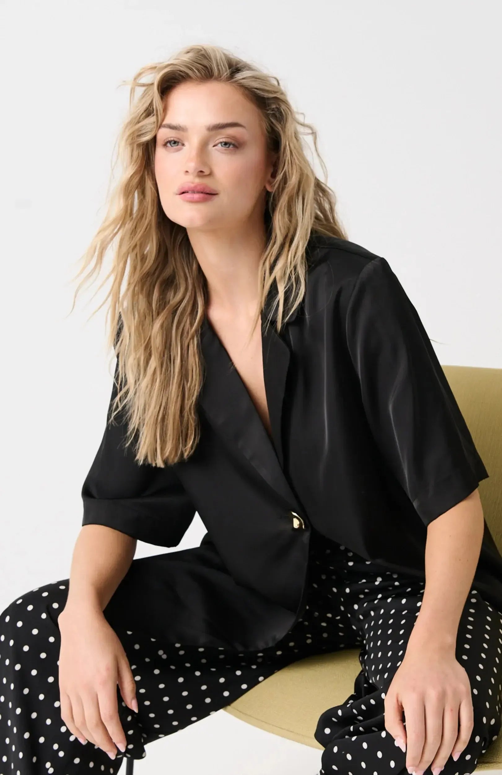 Sable Top - Black/Gold-Tops-Cartel & Willow-The Bay Room