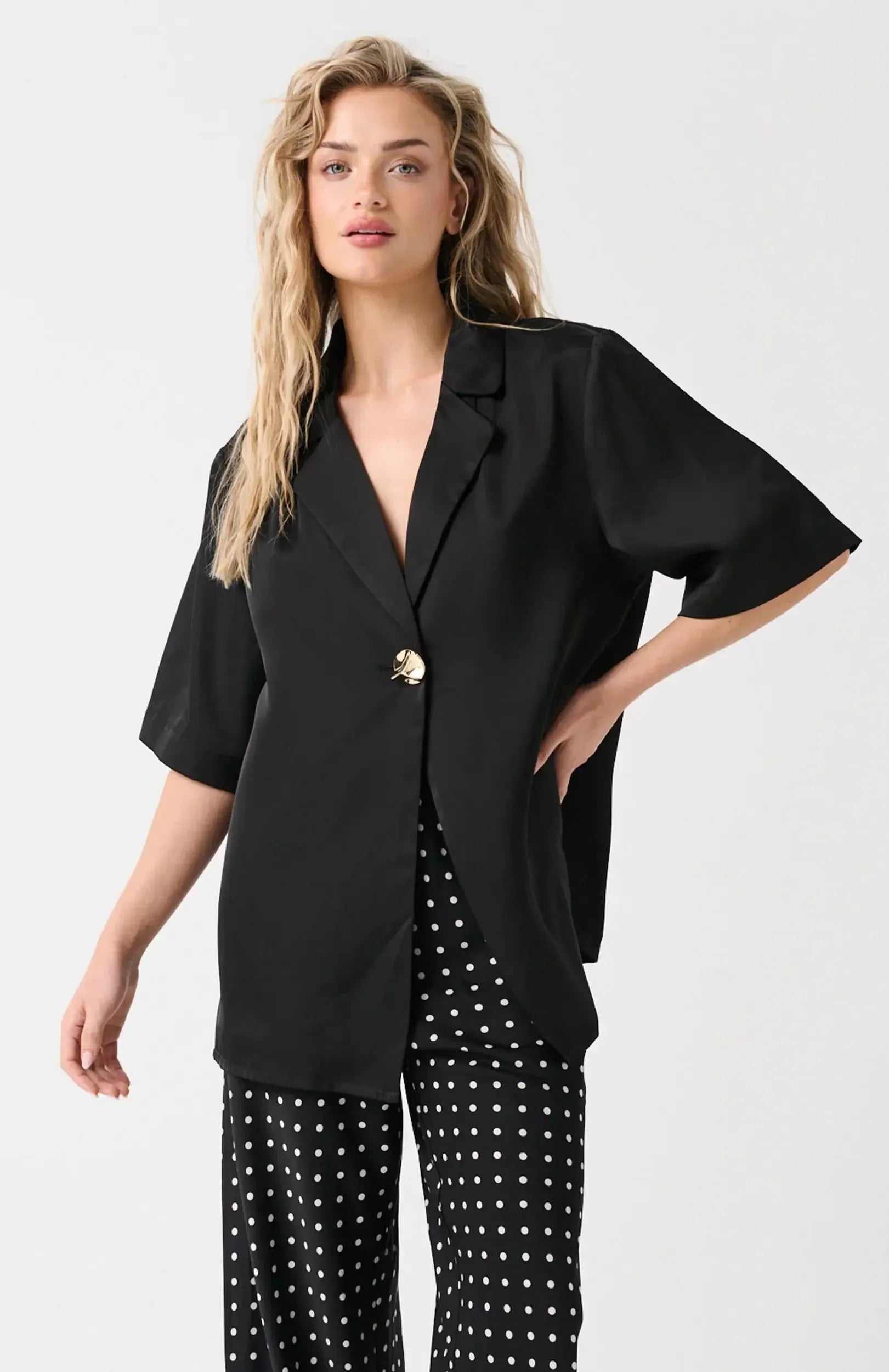 Sable Top - Black/Gold-Tops-Cartel & Willow-The Bay Room