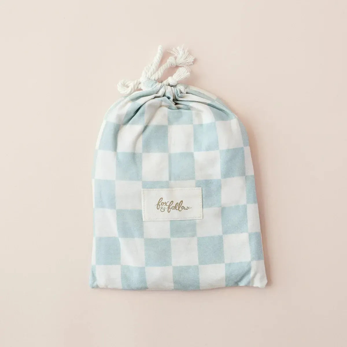 Sage Check Organic Fitted Bassinet Sheet/Change Pad Cover-Nursery & Nurture-Fox & Fallow-The Bay Room