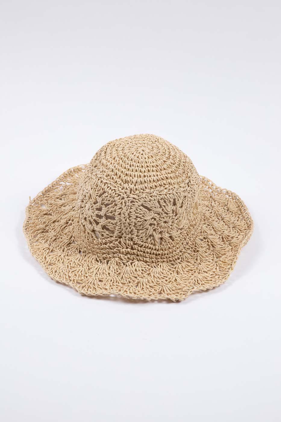 Salerno Crochet Hat - Natural-Headwear & Sunglasses-Holiday-Onesize-The Bay Room