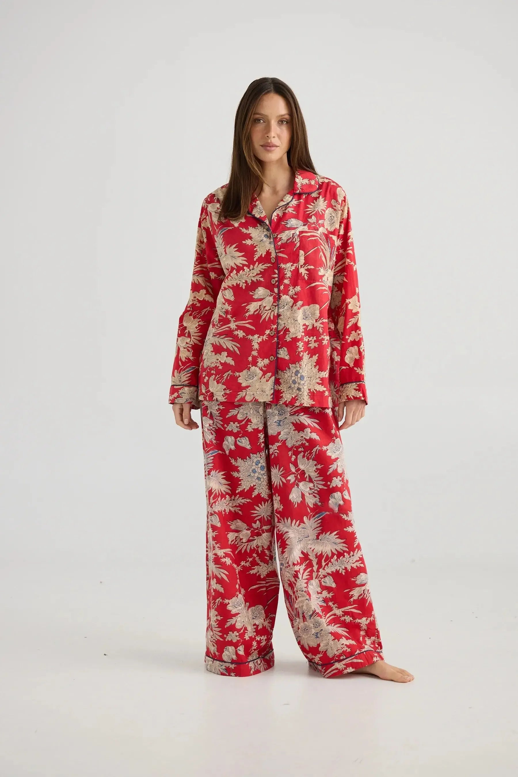 Salutation Pyjama Set - City Palace-Sleepwear & Robes-Holiday-The Bay Room