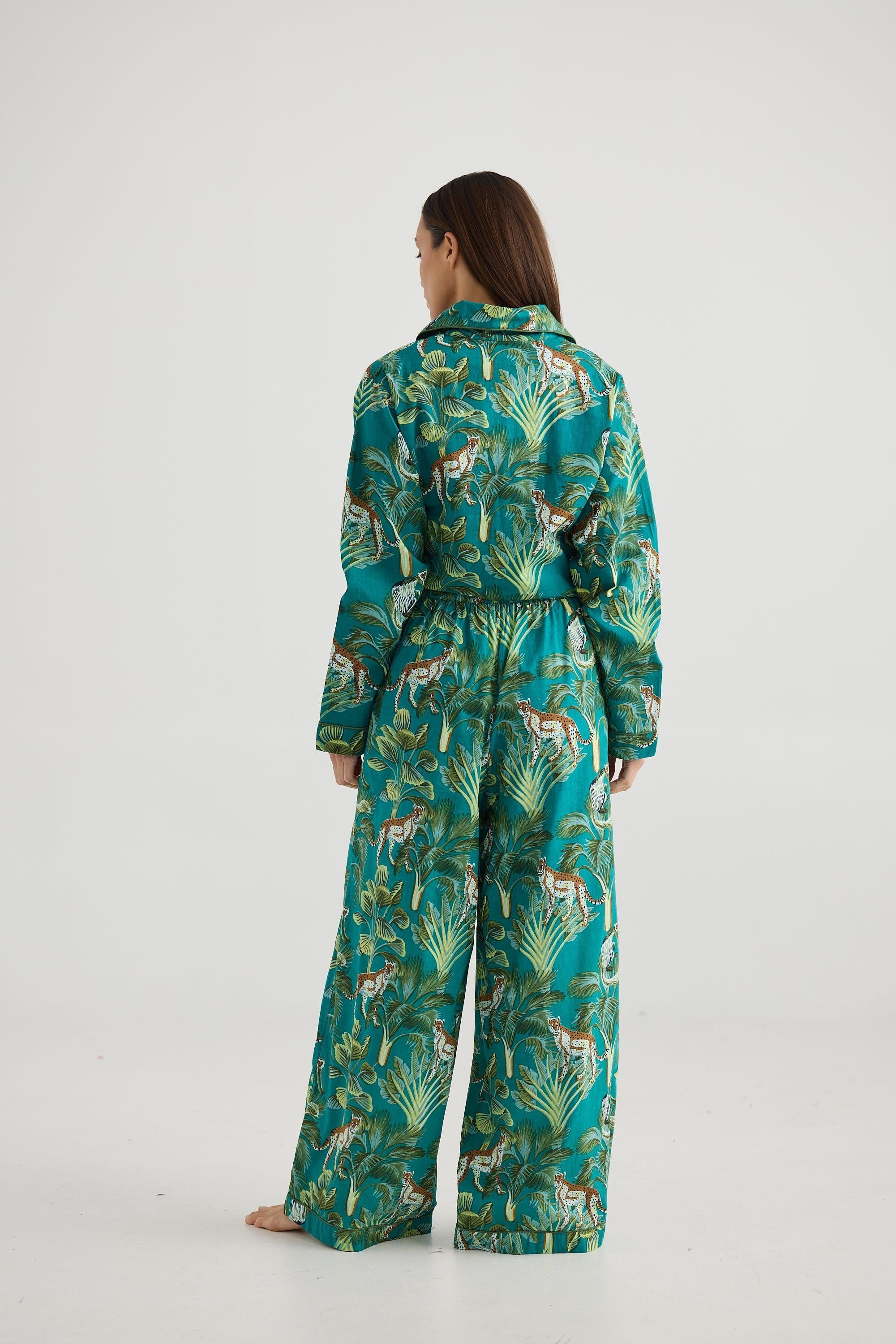 Salutation Pyjama Set - Nicobar-Sleepwear & Robes-Holiday-The Bay Room