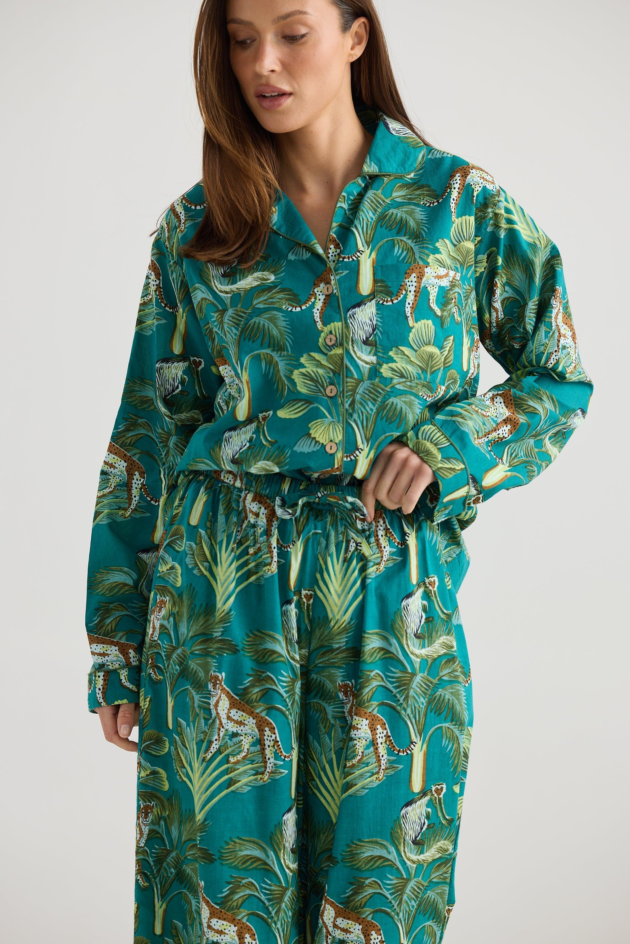 Salutation Pyjama Set - Nicobar-Sleepwear & Robes-Holiday-The Bay Room