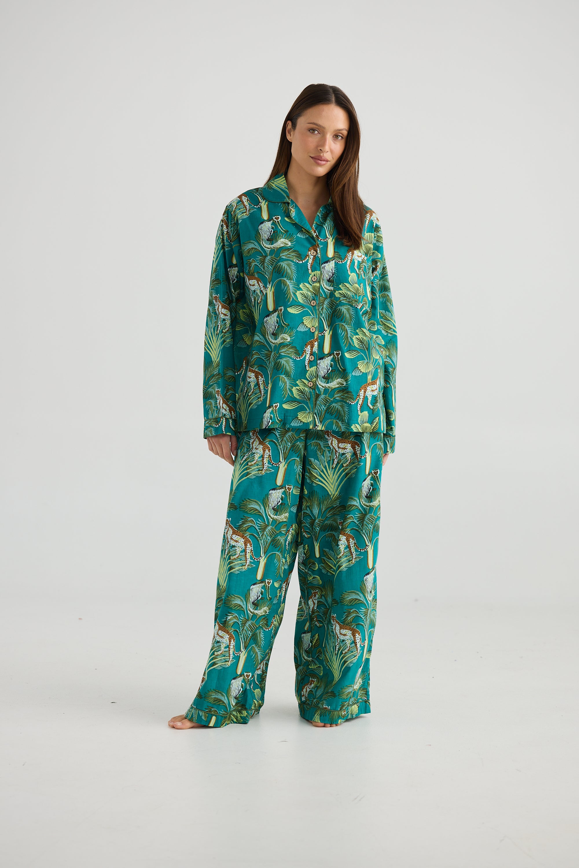 Salutation Pyjama Set - Nicobar-Sleepwear & Robes-Holiday-The Bay Room