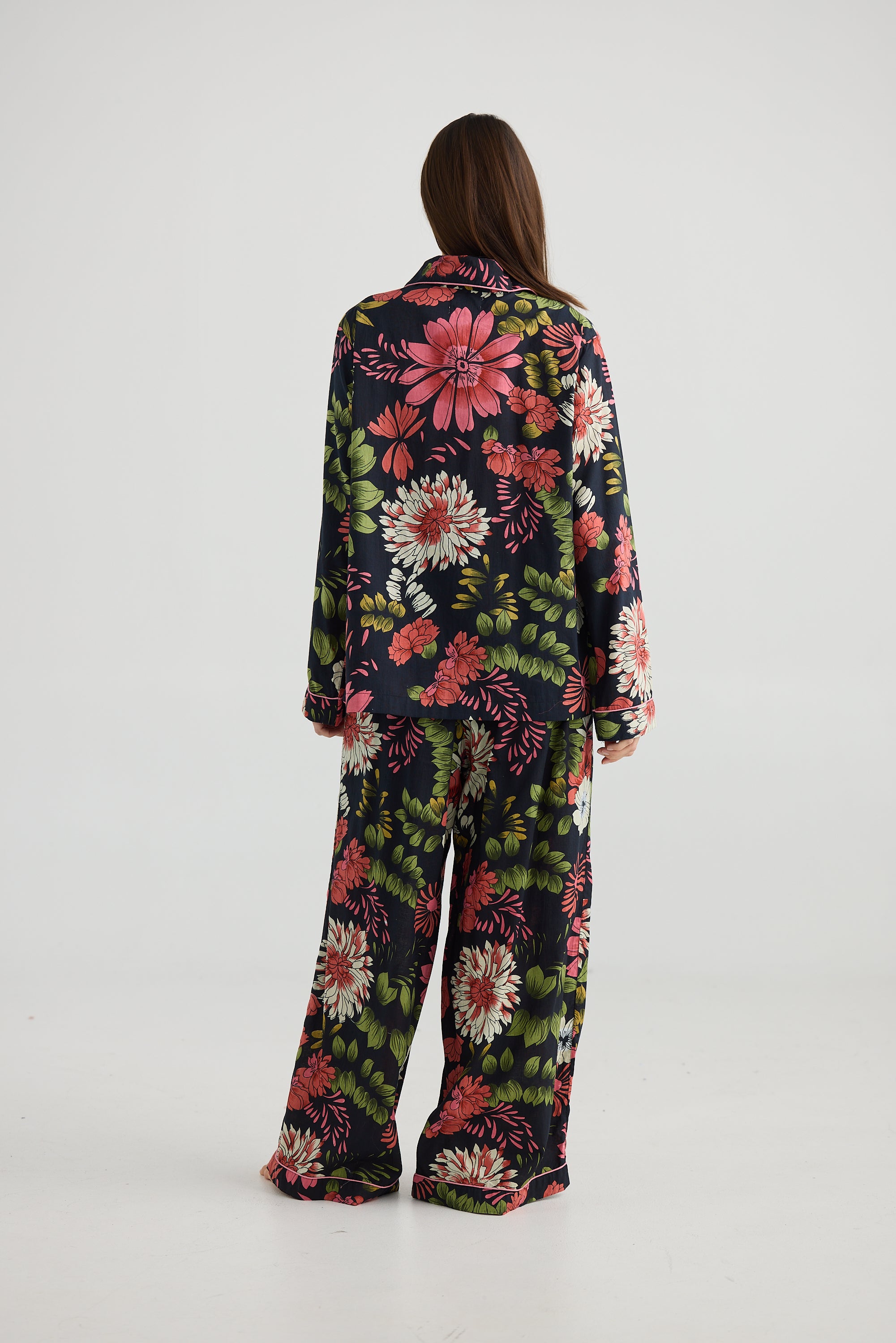 Salutation Pyjama Set - Wildflower-Sleepwear & Robes-Holiday-The Bay Room