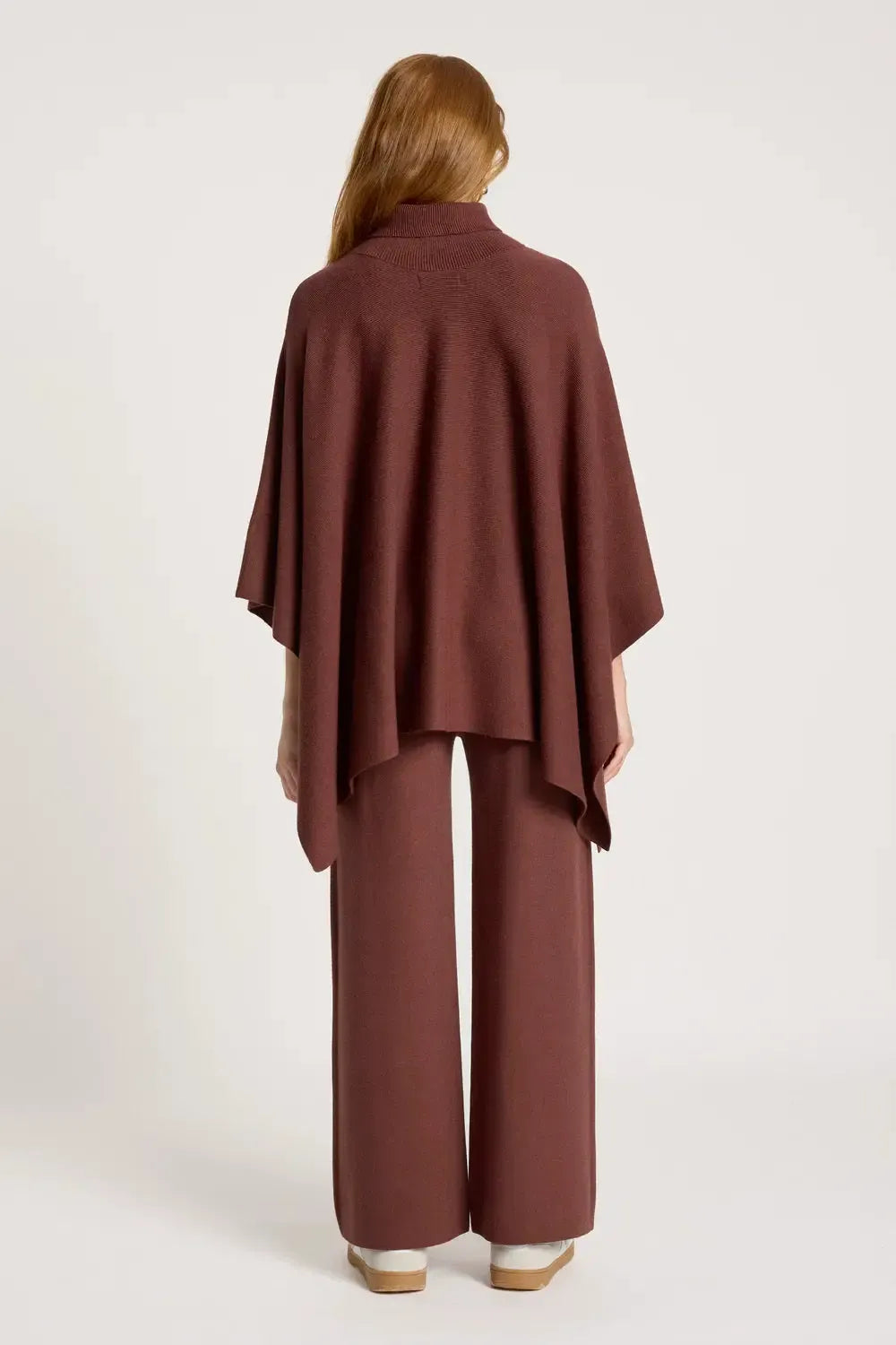 Samira Poncho - Mahogany-Kimonos & Ponchos-Eb & Ive-The Bay Room