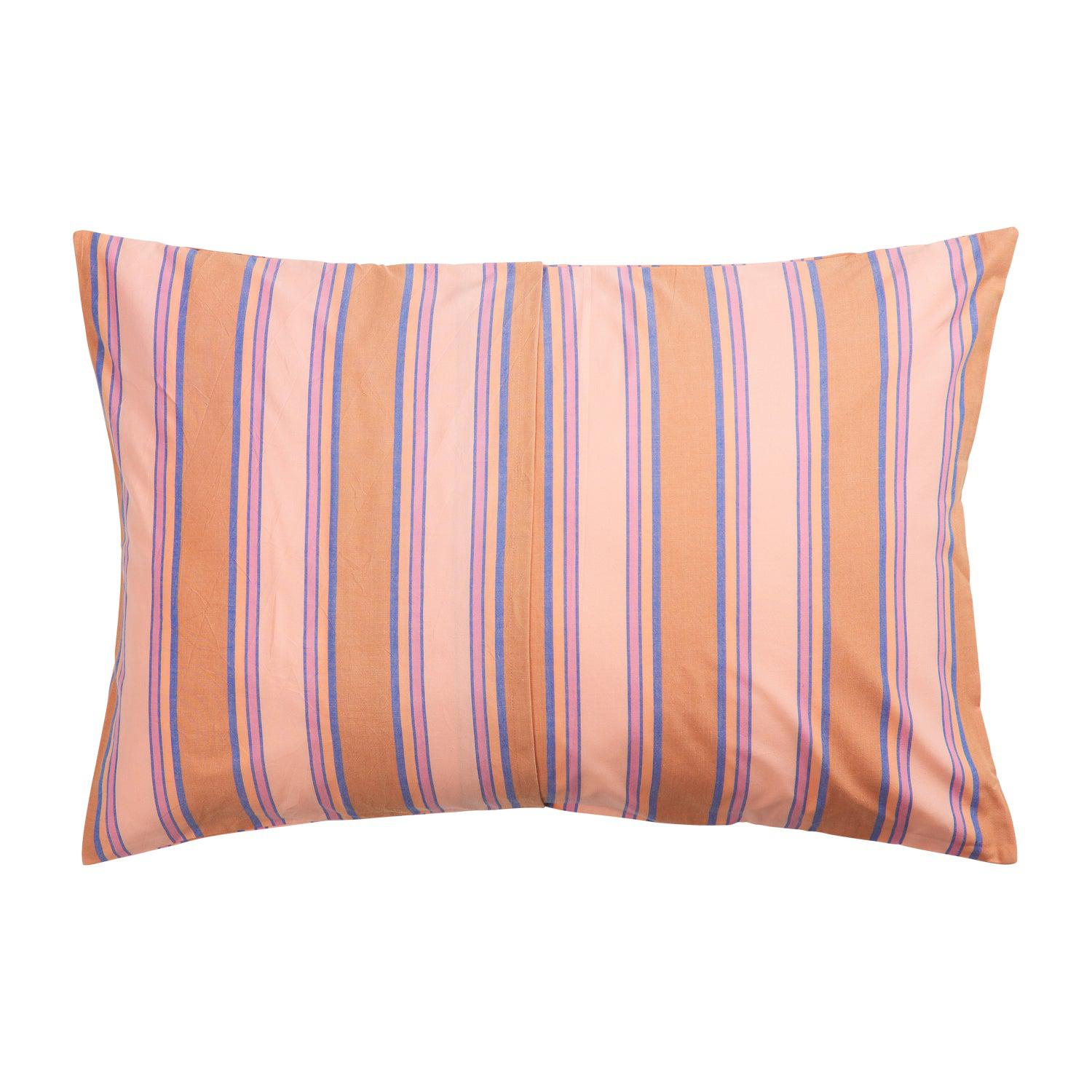 Samode Cotton Standard Pillowcase Set - Cinnamon-Soft Furnishings-PLAY by Sage & Clare-The Bay Room