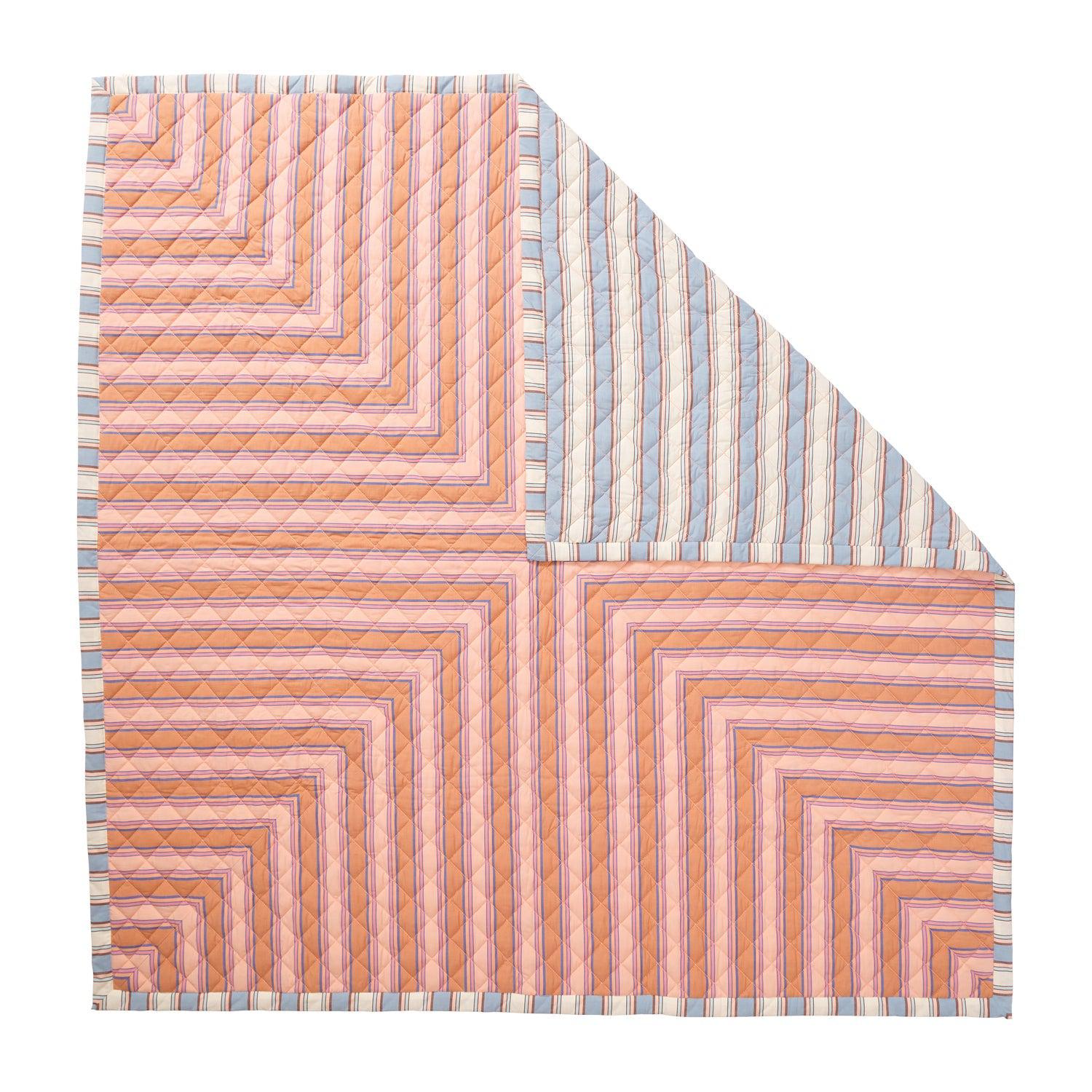 Samode Stripe Coverlet-Soft Furnishings-PLAY by Sage & Clare-The Bay Room