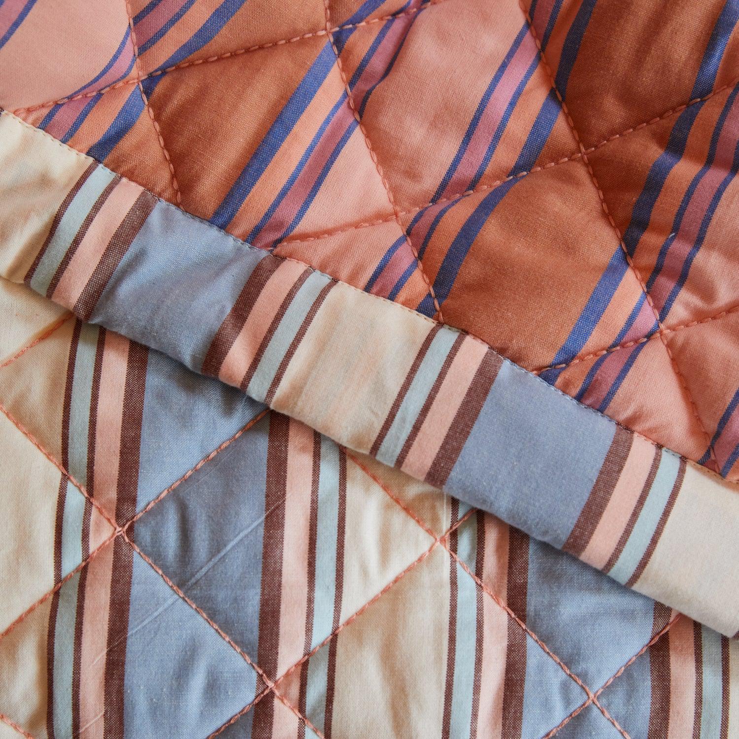 Samode Stripe Coverlet-Soft Furnishings-PLAY by Sage & Clare-The Bay Room