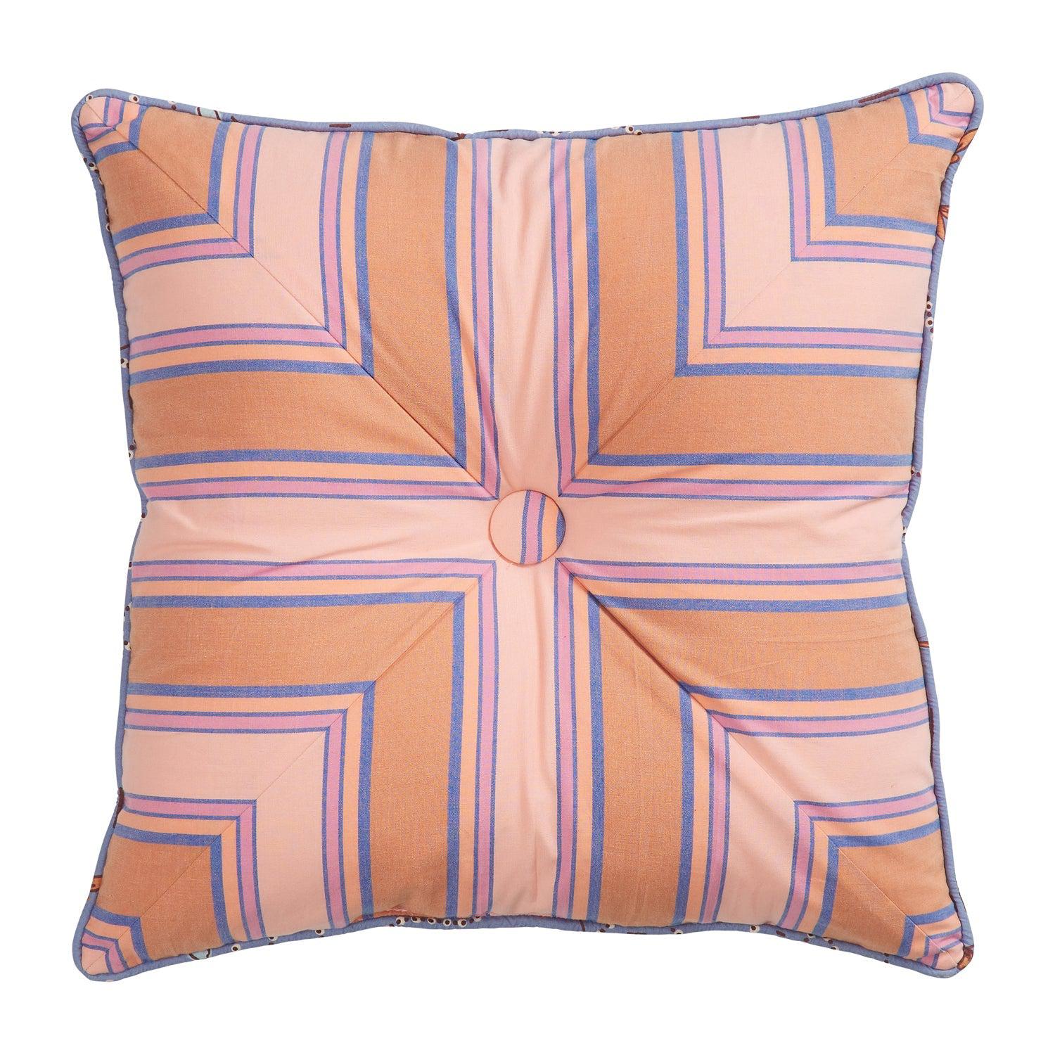 Samode Stripe Cushion - Cinnamon-Soft Furnishings-PLAY by Sage & Clare-The Bay Room