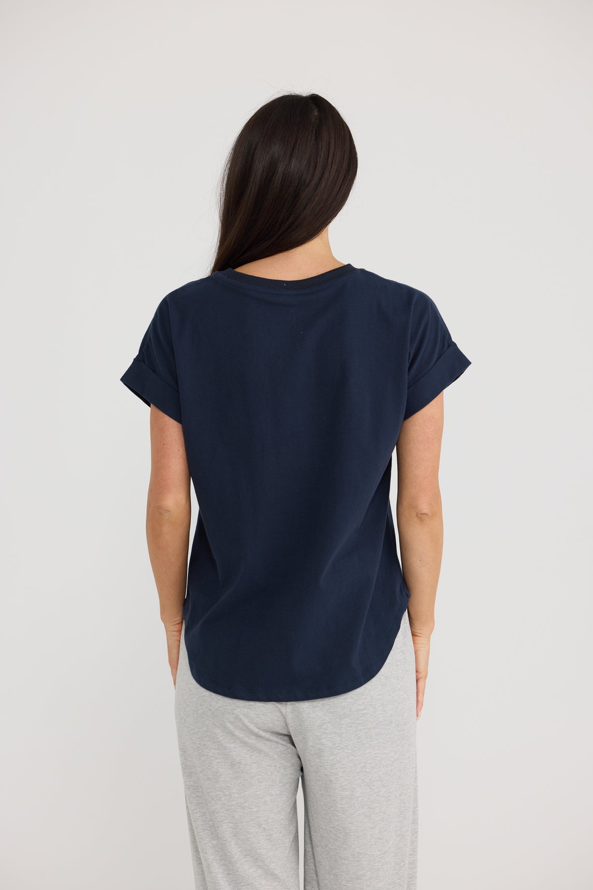 Sandra Tee - Navy-Tops-Brave & True-The Bay Room