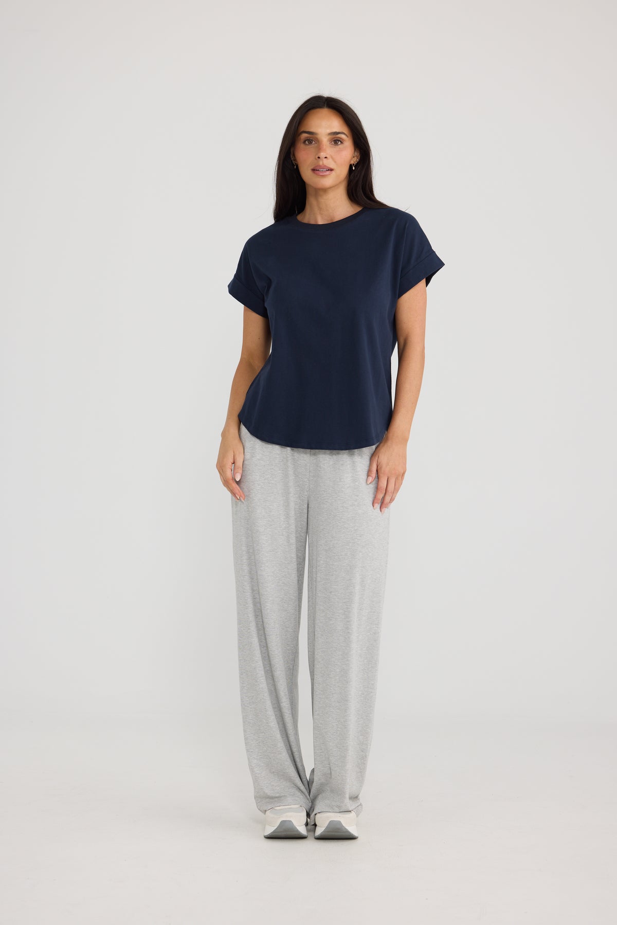Sandra Tee - Navy-Tops-Brave & True-The Bay Room