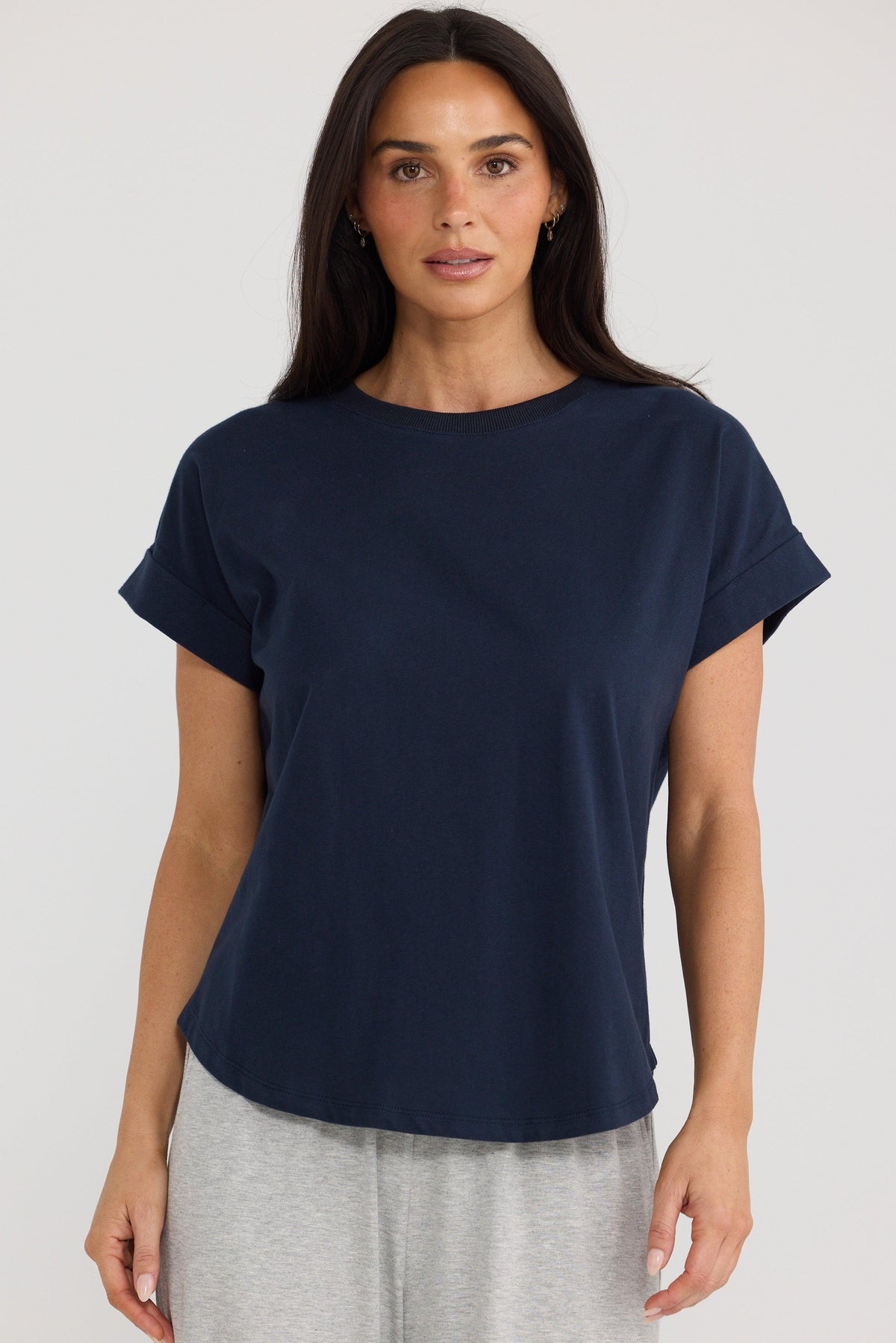 Sandra Tee - Navy-Tops-Brave & True-The Bay Room