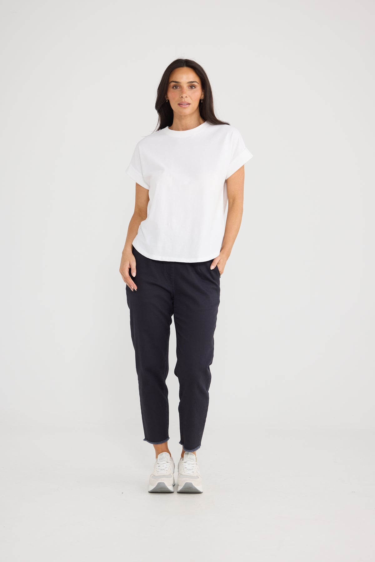 Sandra Tee - White-Tops-Brave & True-The Bay Room