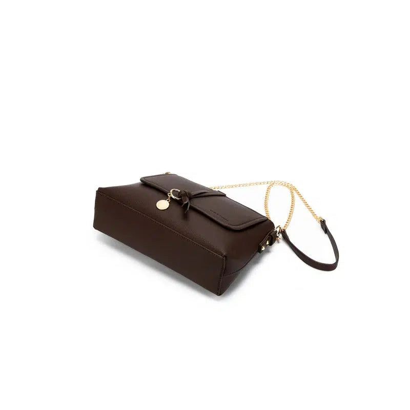 Sarafina Shoulder Bag - Chocolate-Bags & Clutches-Black Caviar Designs-The Bay Room