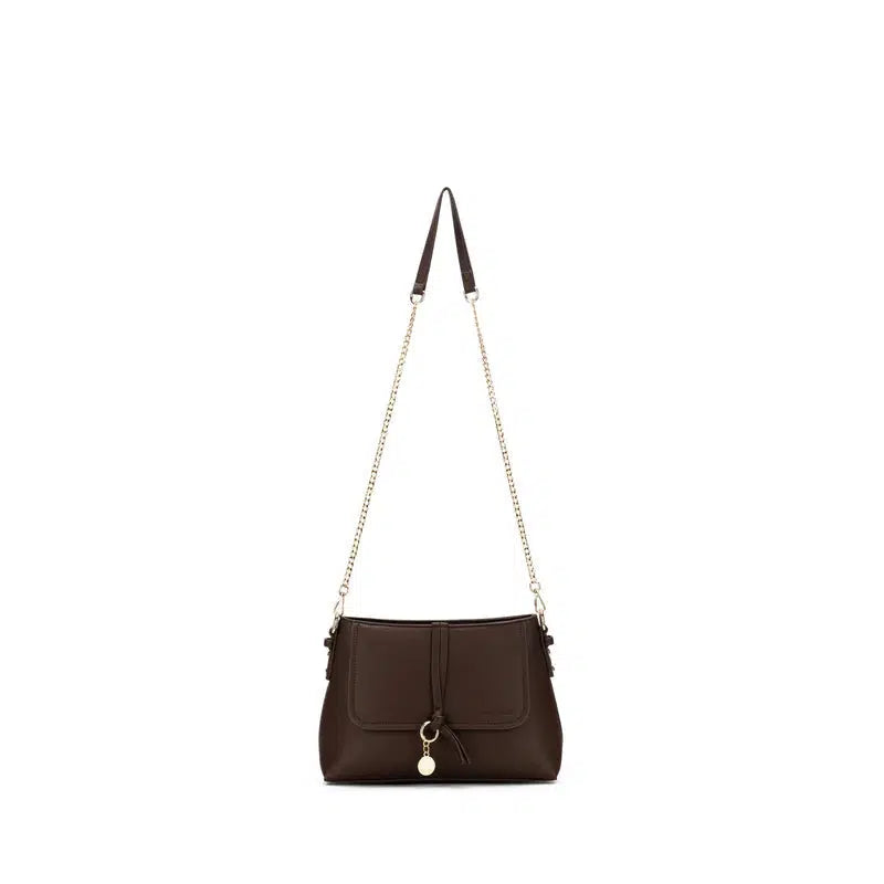 Sarafina Shoulder Bag - Chocolate-Bags & Clutches-Black Caviar Designs-The Bay Room