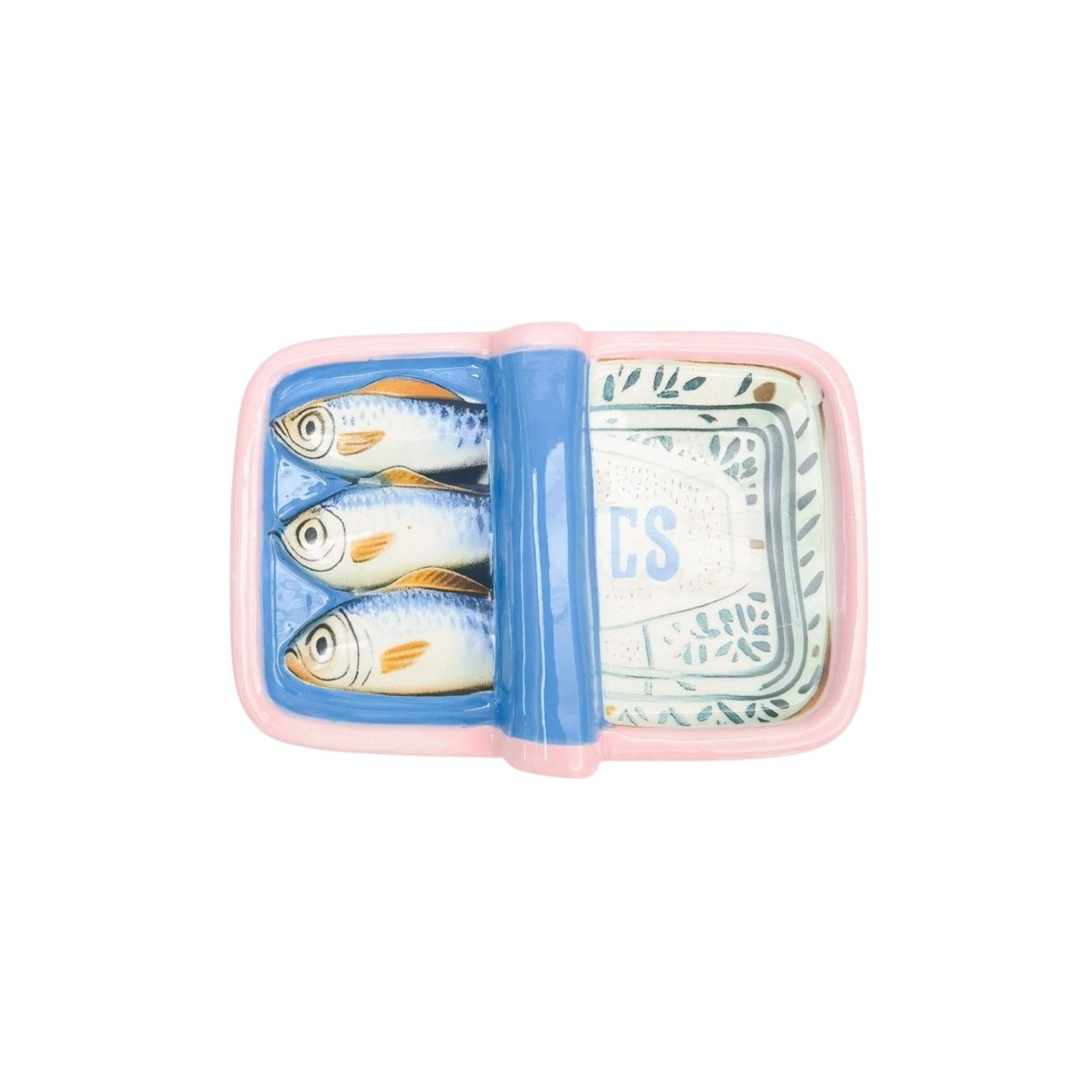 Sardine Trinket Box Blue 12cm-Decor Items-Urban Products-The Bay Room