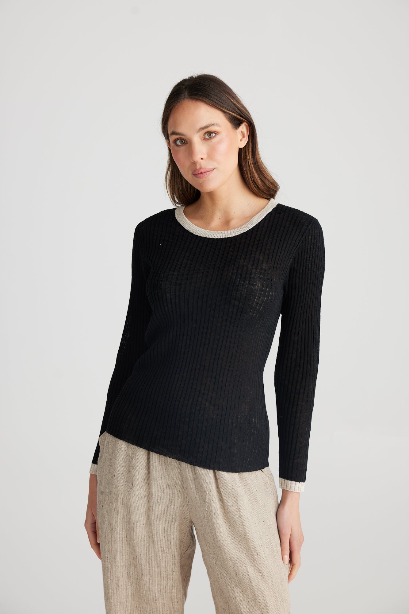 Saturn Long Sleeve Top - Black-Tops-The Shanty Corporation-The Bay Room