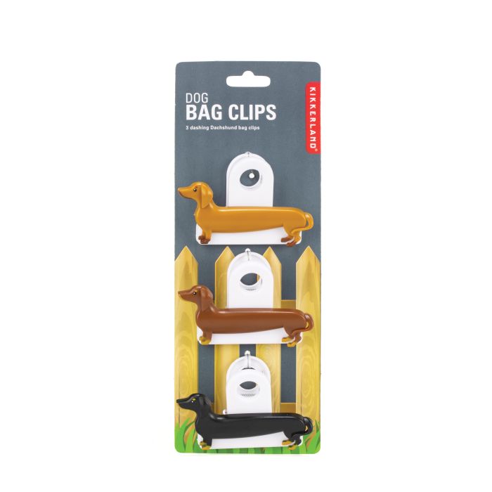 Sausage Dog Bag Clips - Set of 3-Kitchenware-Kikkerland-The Bay Room