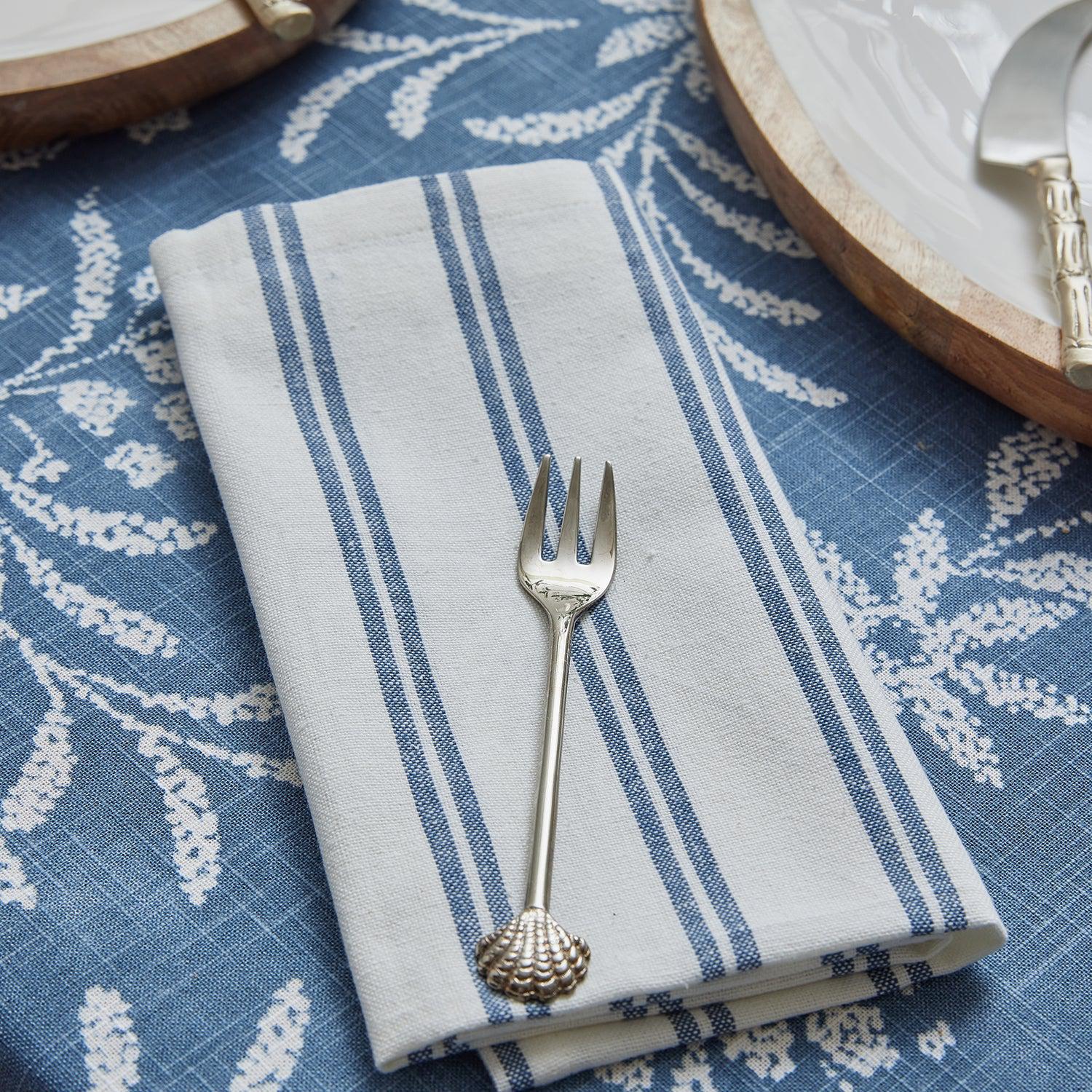 Scallop Shell Silver Fork Set Of 4-Dining & Entertaining-Madras Link-The Bay Room
