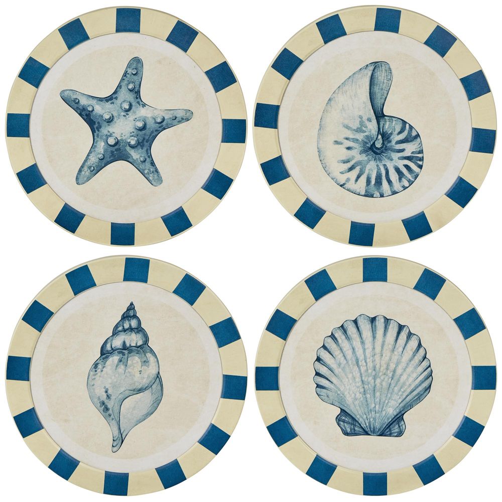 Seashells Round Wall Art-Wall Decor-Florabelle-The Bay Room