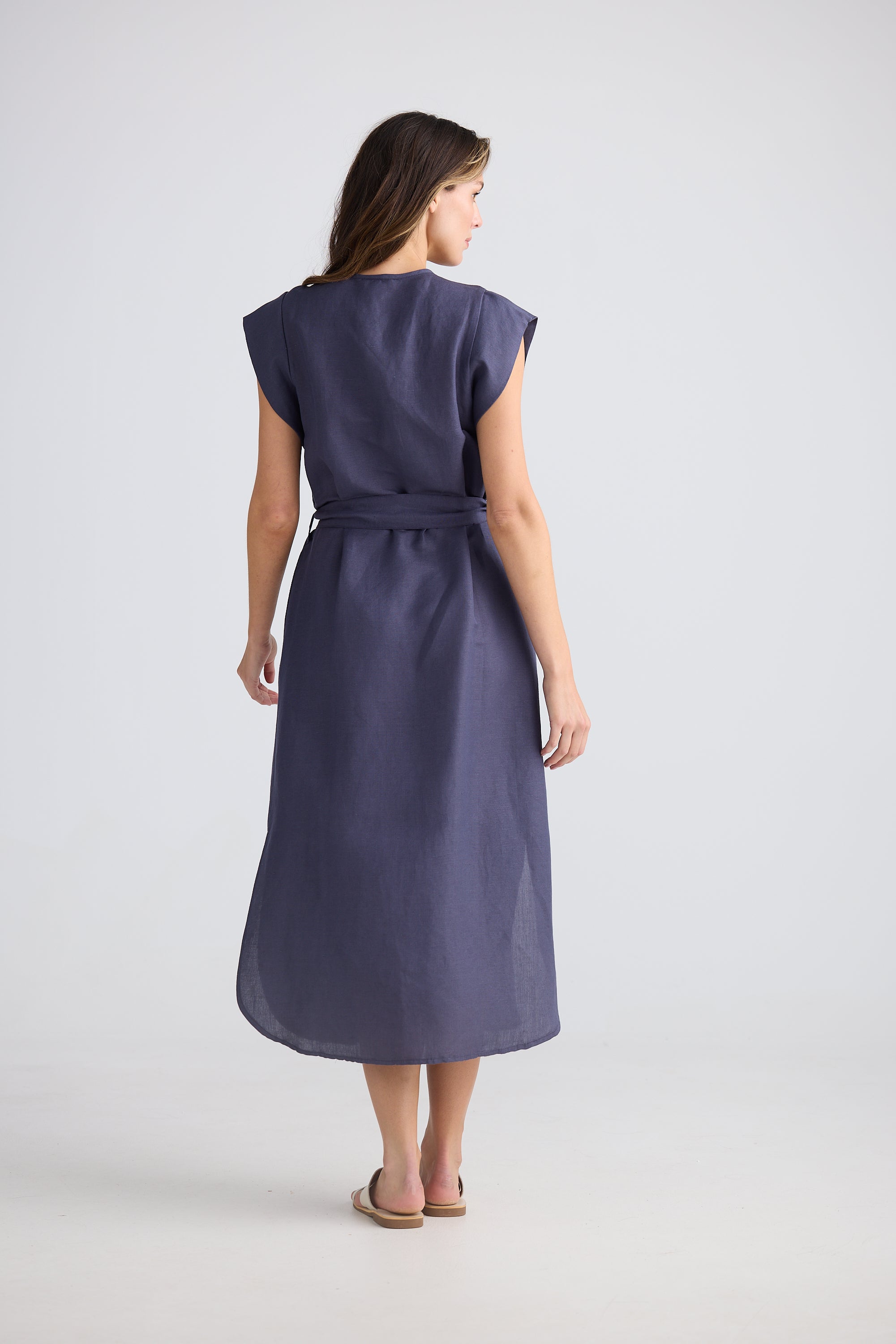 Sebou Dress - Indigo Ash-Dresses-The Shanty Corporation-The Bay Room