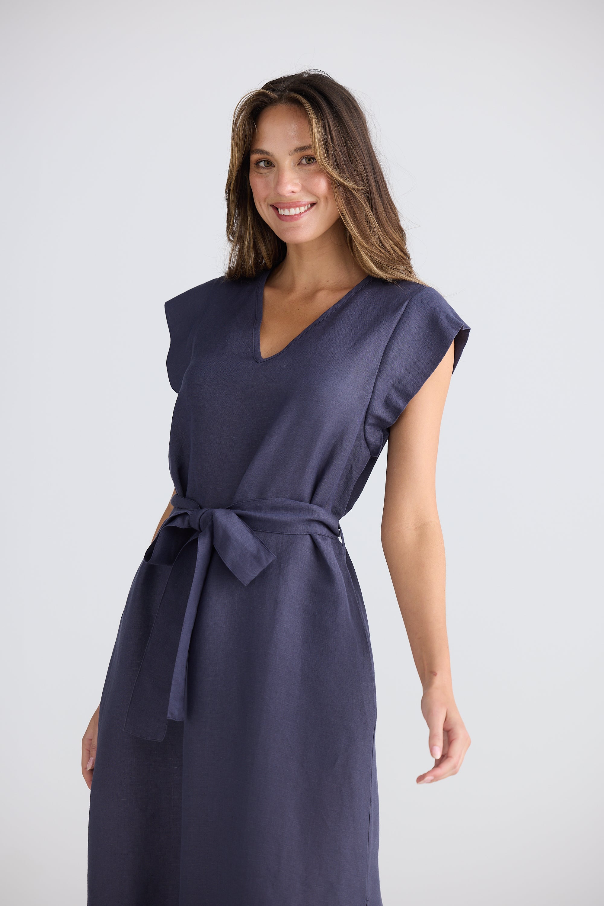Sebou Dress - Indigo Ash-Dresses-The Shanty Corporation-The Bay Room