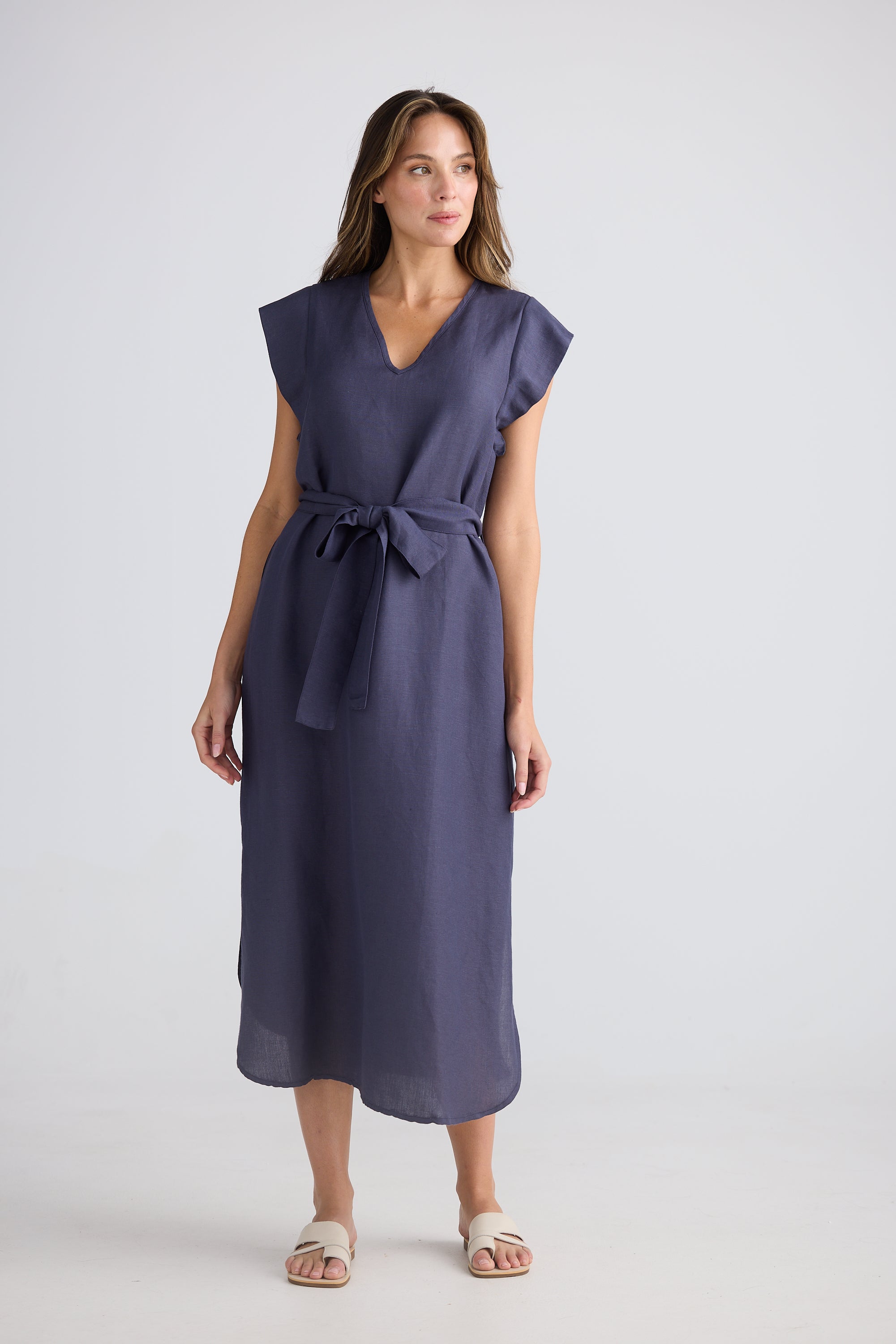 Sebou Dress - Indigo Ash-Dresses-The Shanty Corporation-The Bay Room