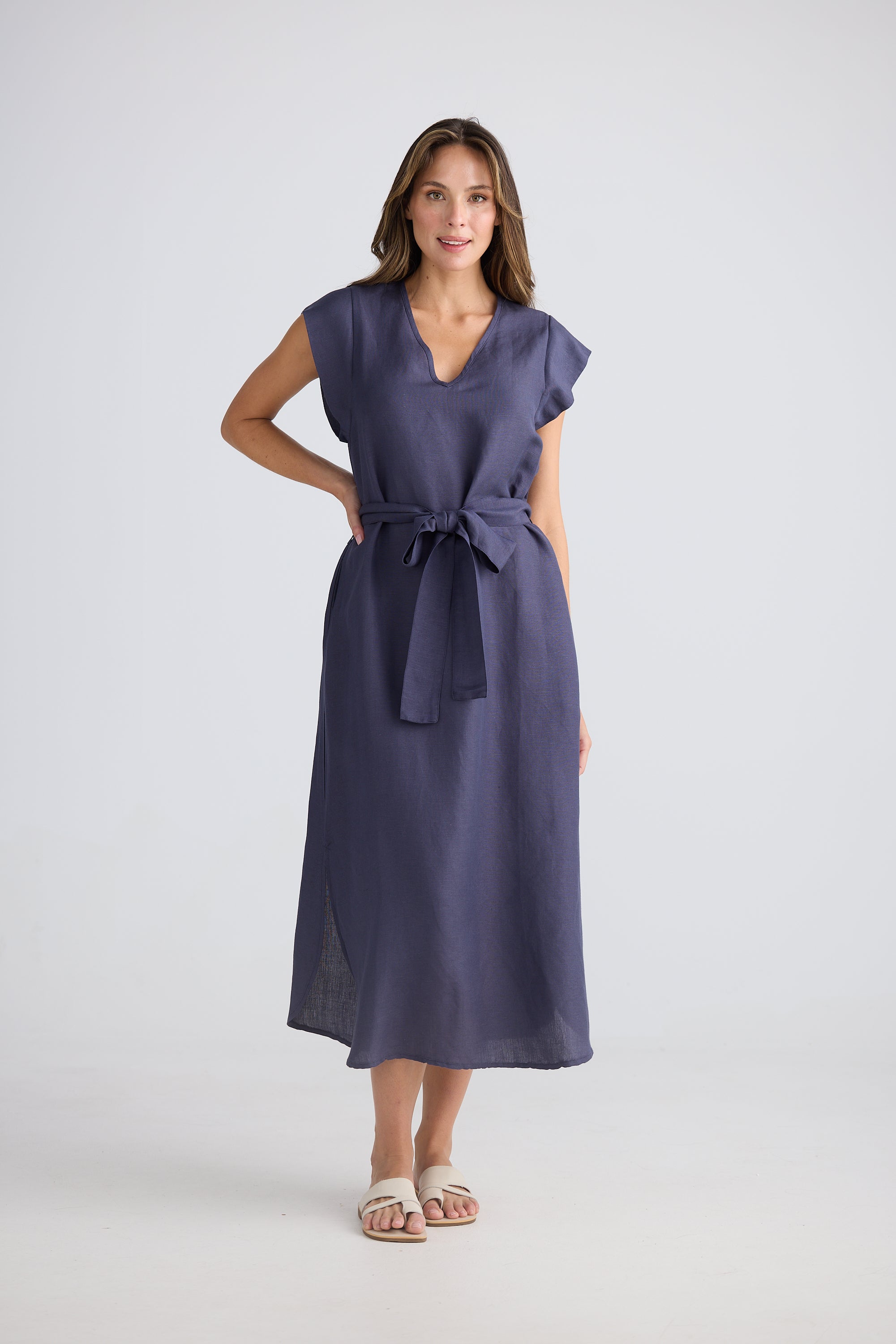 Sebou Dress - Indigo Ash-Dresses-The Shanty Corporation-The Bay Room