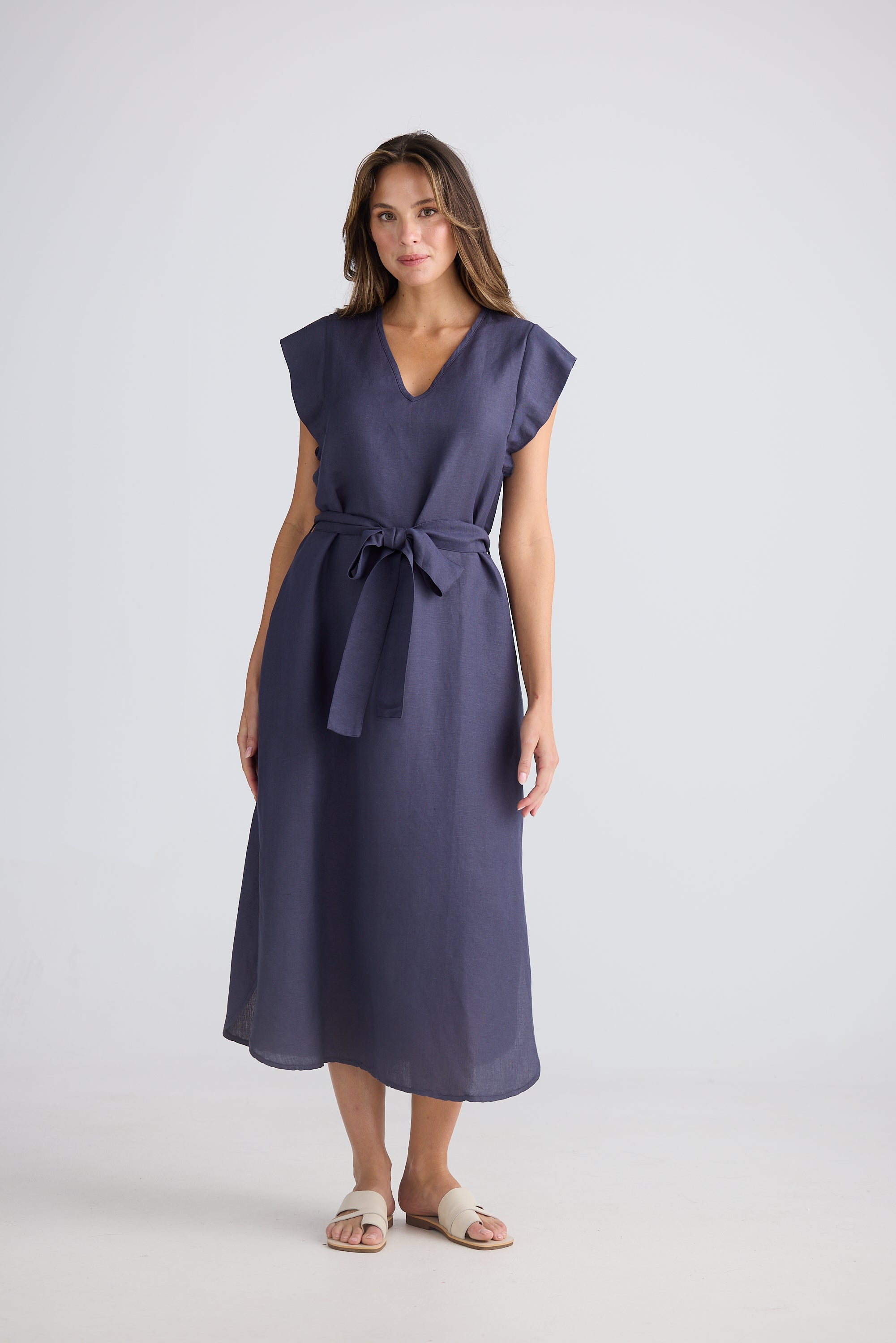 Sebou Dress - Indigo Ash-Dresses-The Shanty Corporation-The Bay Room