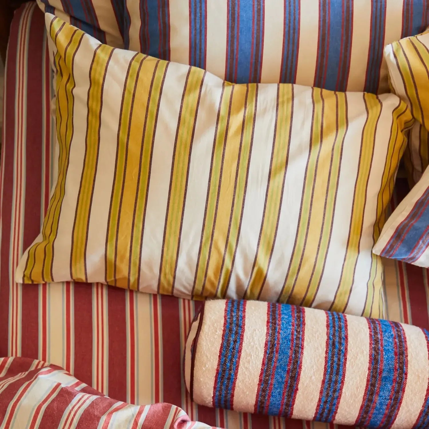 Selene Cotton Pillowcase Set - Dune-Soft Furnishings-Sage & Clare-The Bay Room