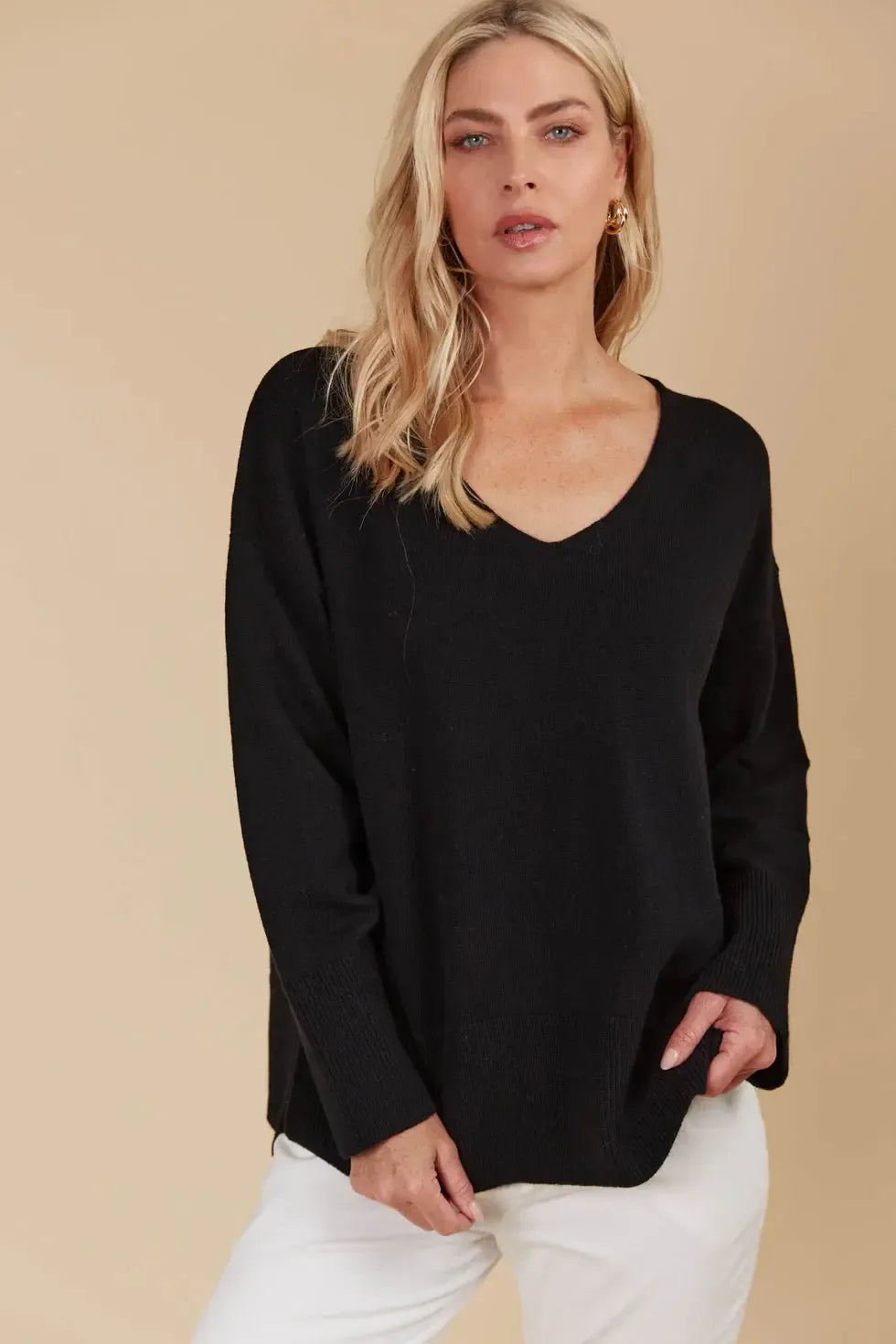 Selene Jumper - Onyx-Knitwear & Jumpers-Isle Of Mine-The Bay Room