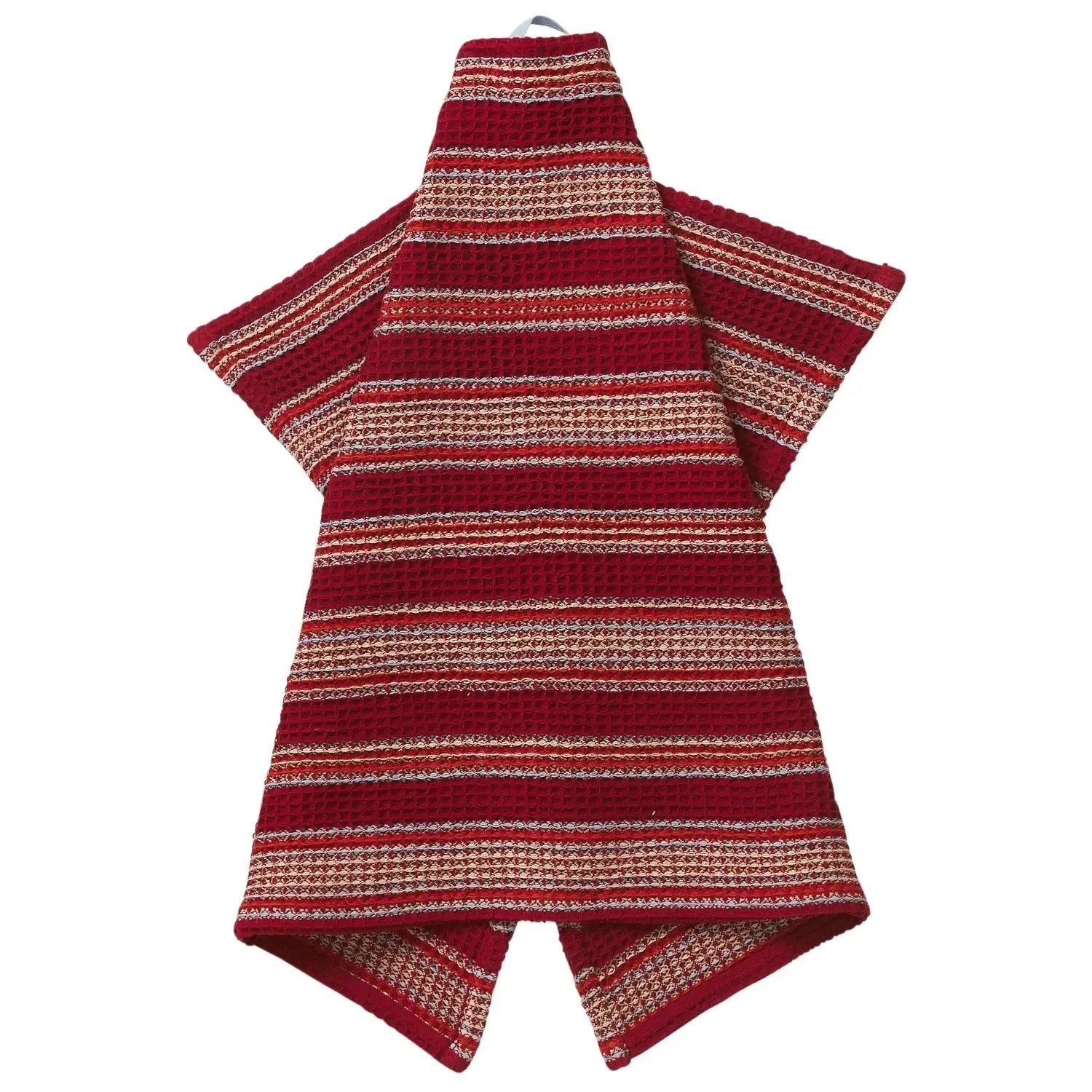 Selene Stripe Tea Towel - Crimson-Soft Furnishings-Sage & Clare-The Bay Room