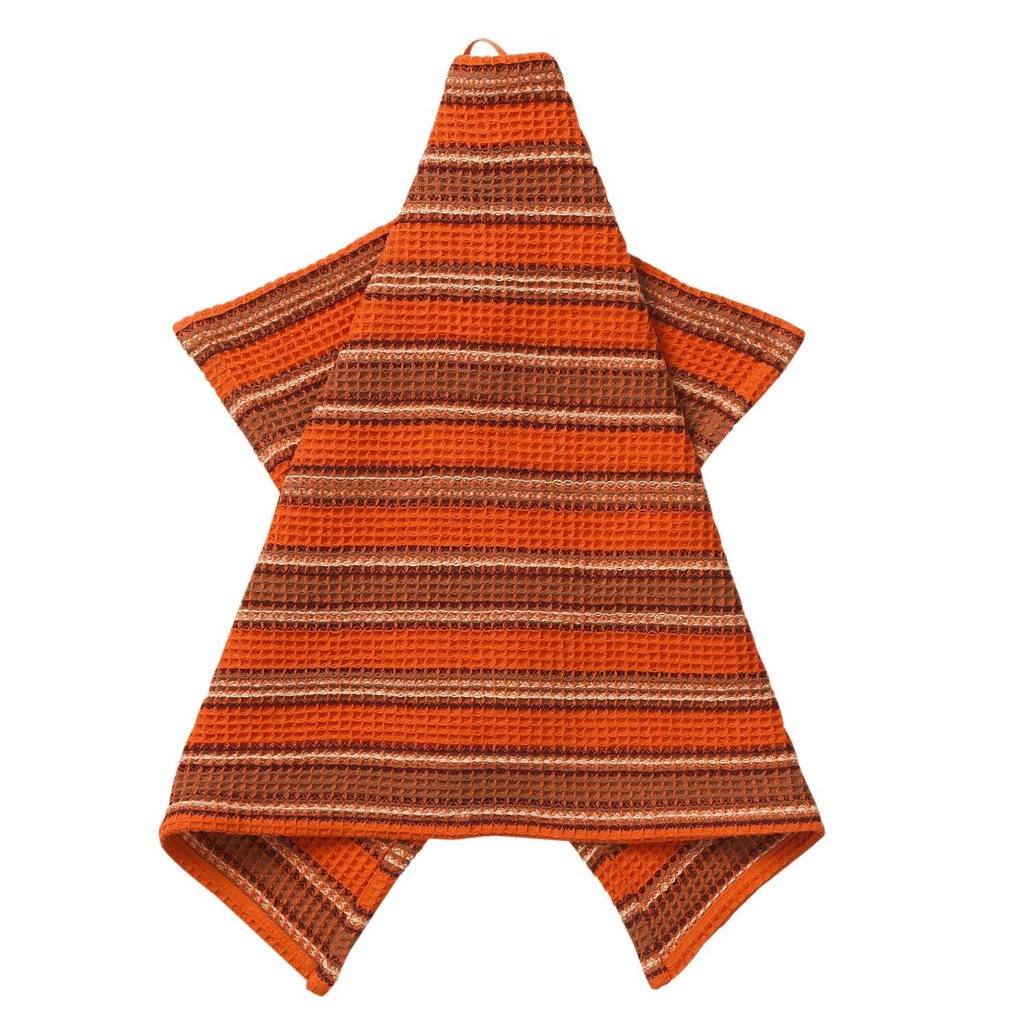 Selene Stripe Tea Towel - Flame-Soft Furnishings-Sage & Clare-The Bay Room