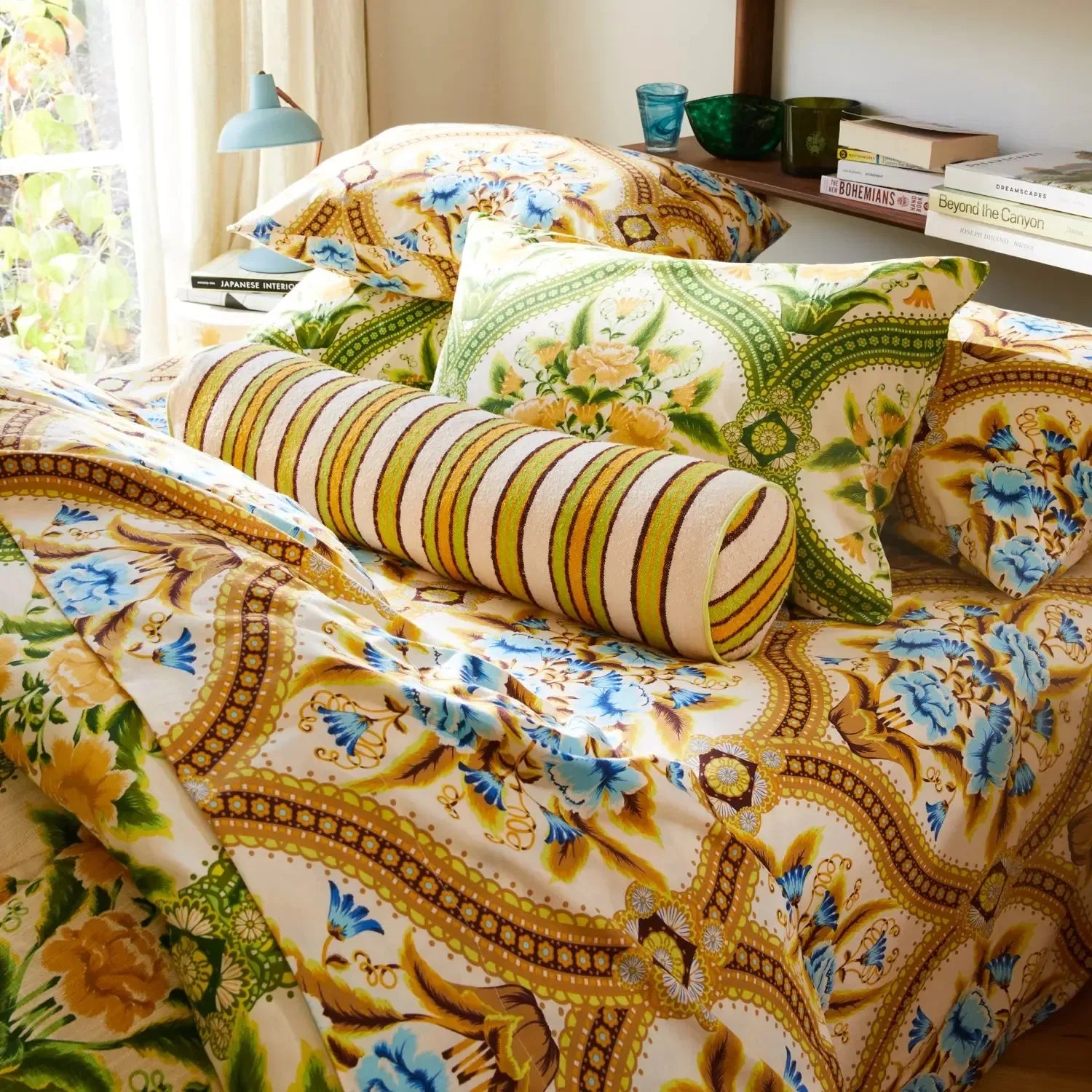 Selene Woven Bolster Cushion - Dune-Soft Furnishings-Sage & Clare-The Bay Room