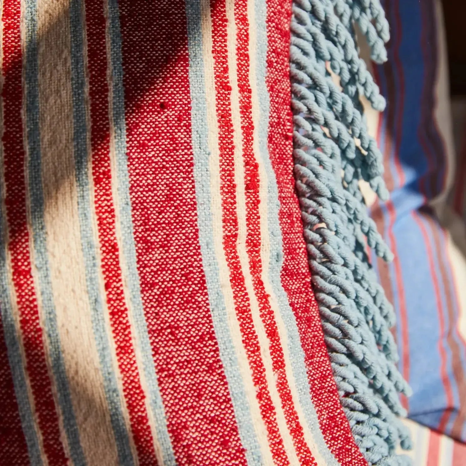 Selene Woven Cushion - Crimson-Soft Furnishings-Sage & Clare-The Bay Room