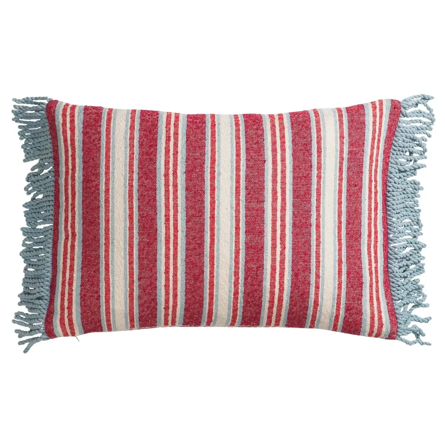 Selene Woven Cushion - Crimson-Soft Furnishings-Sage & Clare-The Bay Room