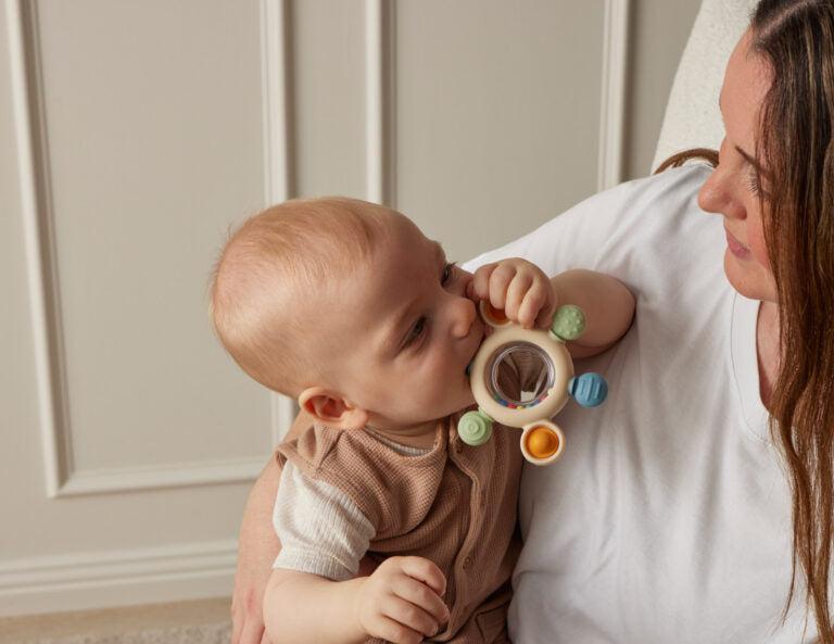 Sensory Silicone Rattle Teether-Toys-Jiggle & Giggle-The Bay Room